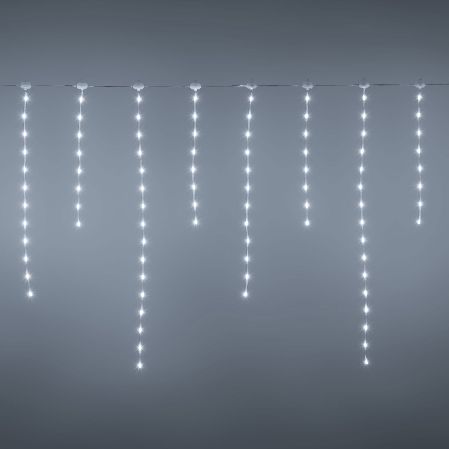 3.4 x h 0.8 m Icicle light, 220 white LED Light Drops, extendable 4 3.4 x h 0.8 m Icicle light, 220 white LED Light Drops, extendable 4