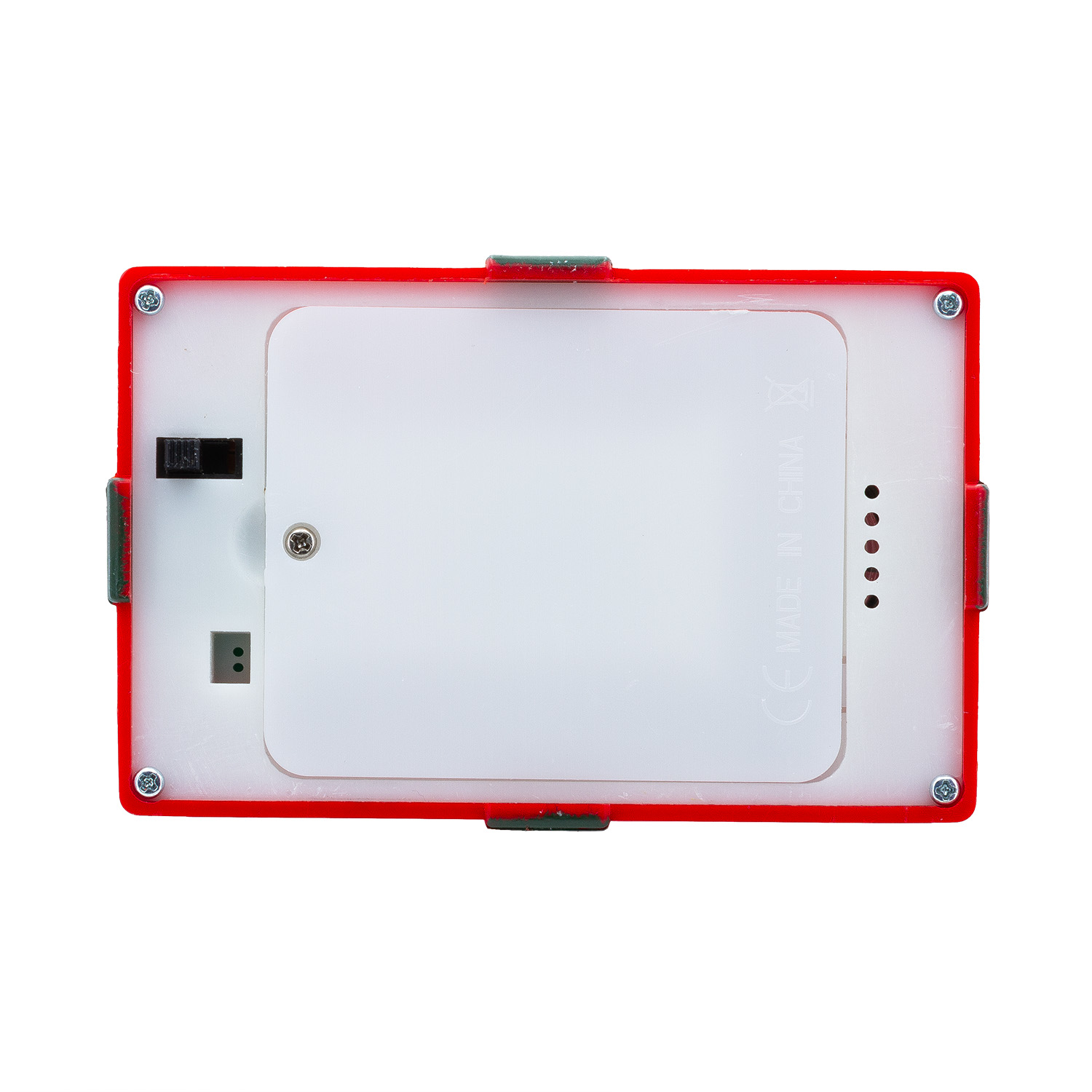 Lanterna Pacco Regalo rosso con glitter scintillanti, h 19 cm, musiche natalizie, led bianco caldo 5