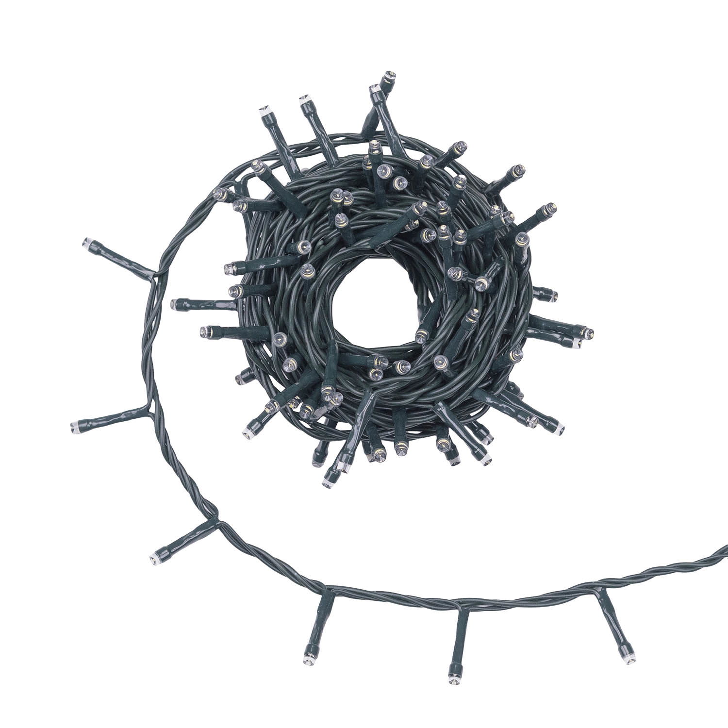 Guirlande Connect+ 5 m, 100 led blanc froid, câble vert, prolongeable 3 Guirlande Connect+ 5 m, 100 led blanc froid, câble vert, prolongeable 3