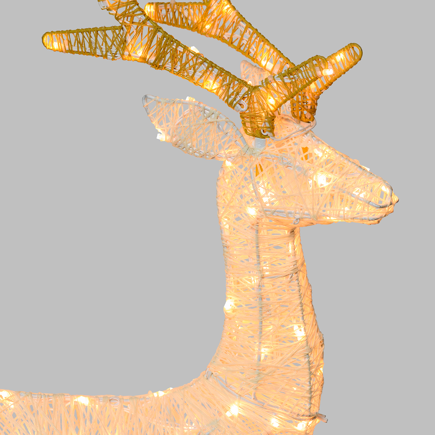 Renna 3D Light Cream & Brown, h 85 cm, 200 Dual LED bianco extra caldo e bianco freddo 7