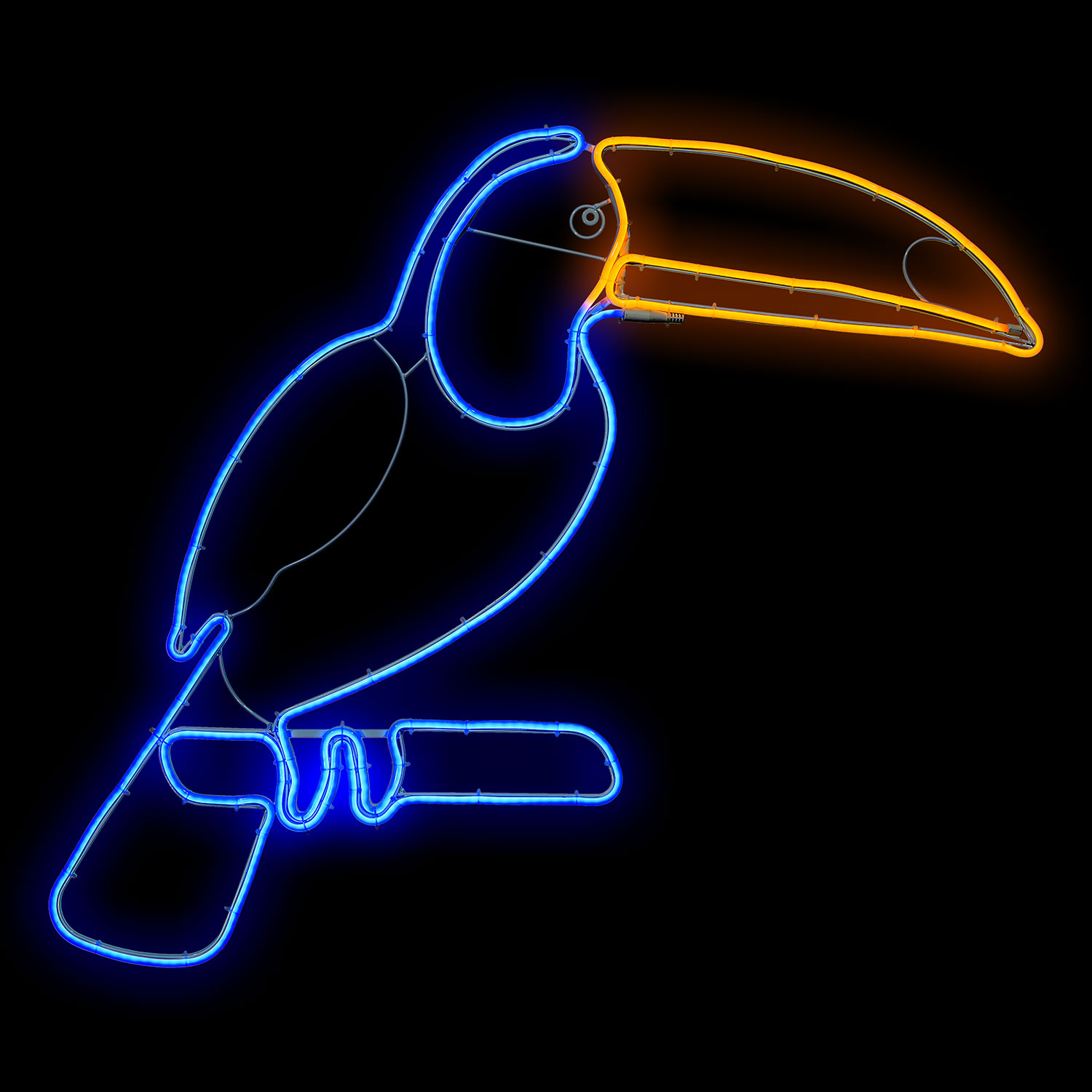 Toucan décoratif en tube lumineux effet néon, 90 cm, led bleu et orange 4 Toucan décoratif en tube lumineux effet néon, 90 cm, led bleu et orange 4