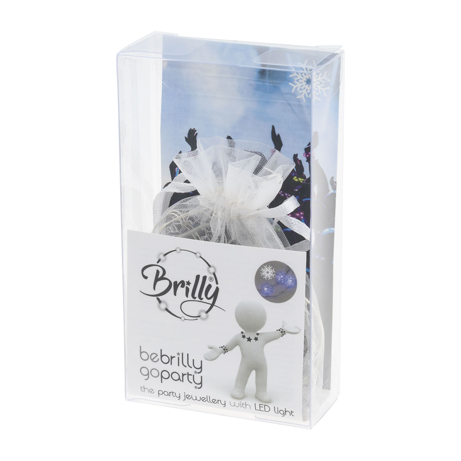Collana Brilly 10 fiocchi di neve led bianco freddo 2 Collana Brilly 10 fiocchi di neve led bianco freddo 2