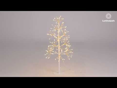 Weißer Tannenbaum RICCO, H 45 cm, 150 Micro-LEDs warmweiß, für Innenbereich 2