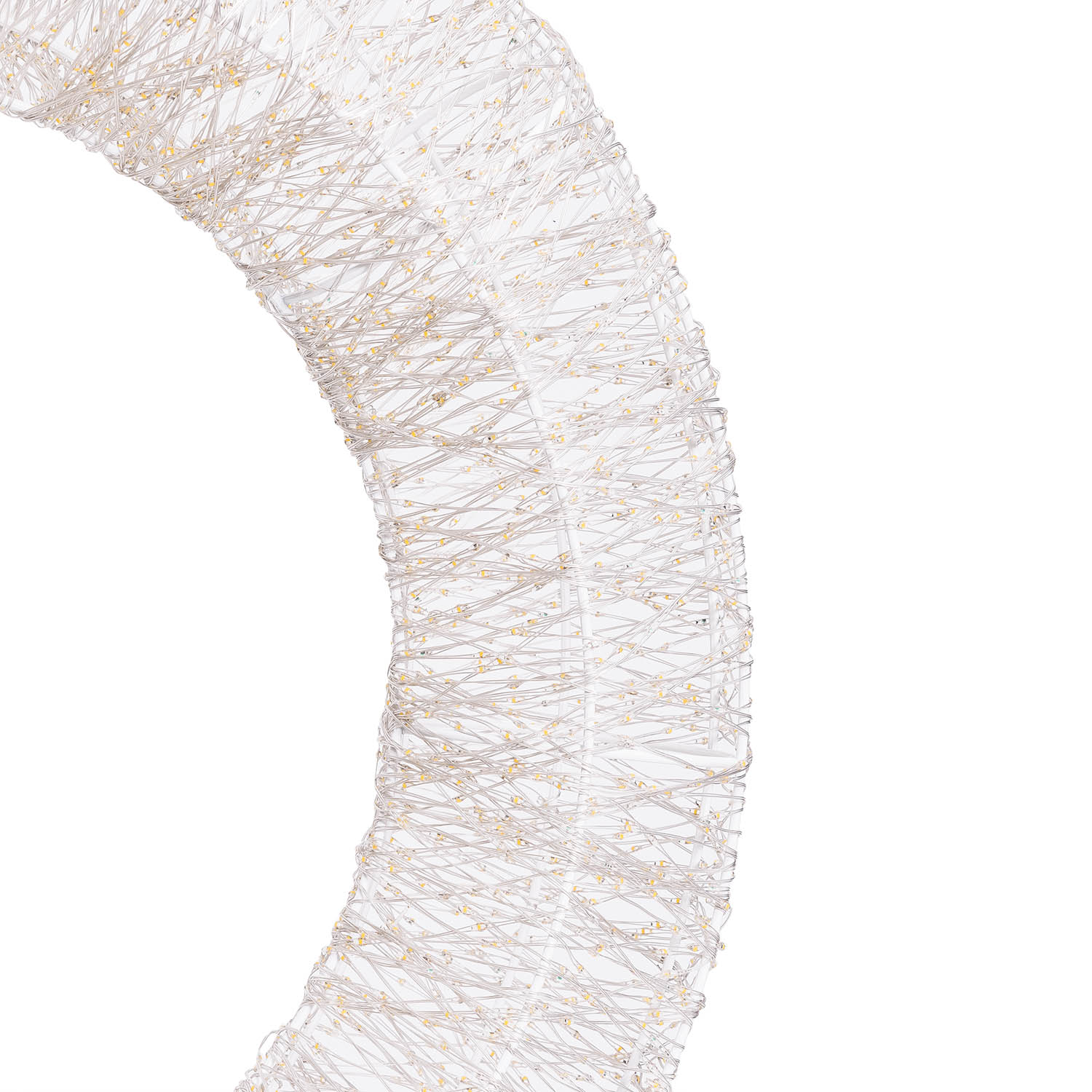 Corona Bianca 3D Ø 75 cm, microled bianco caldo e RGB, uso interno 5