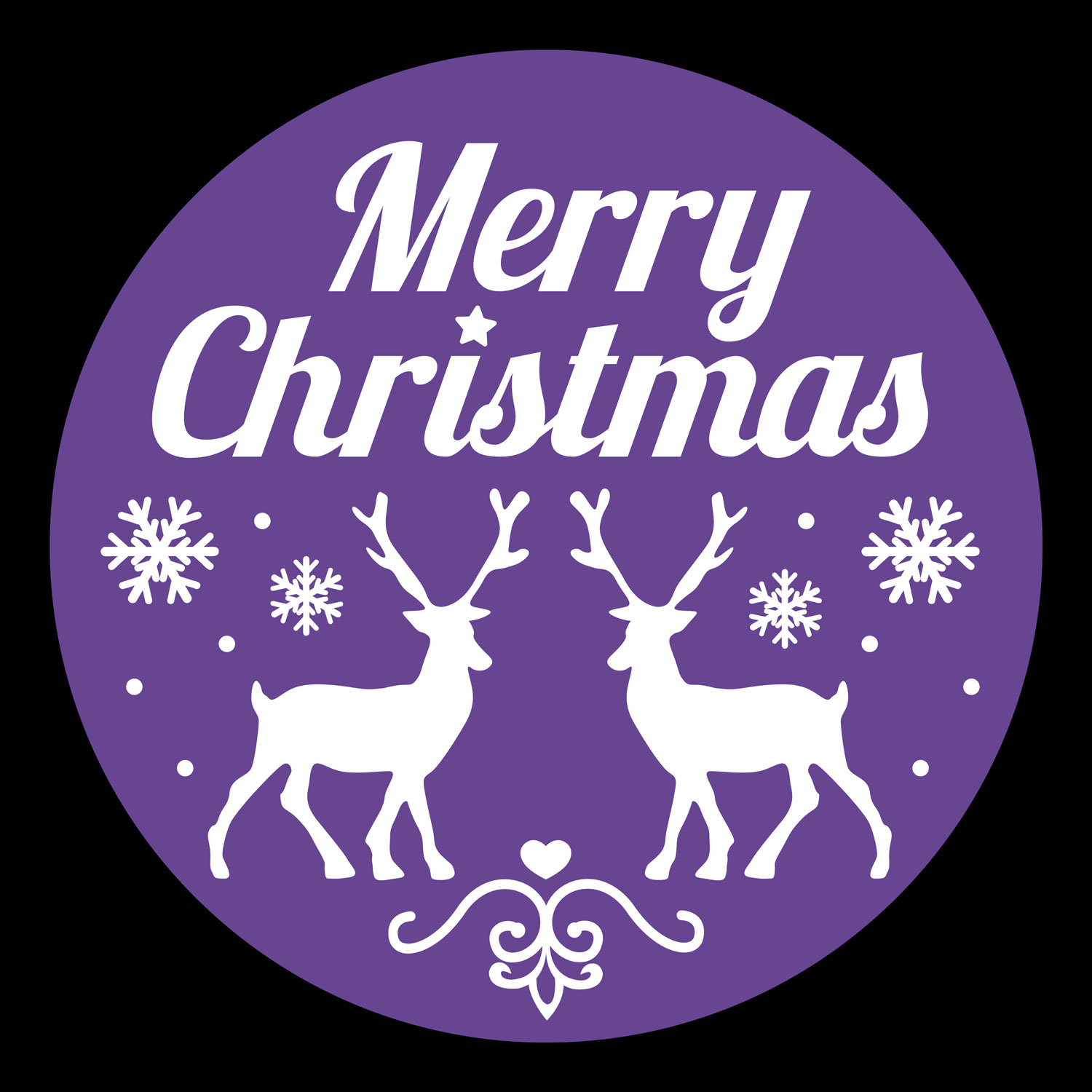 Gobo violeta Merry Christmas renos Ø 37mm Gobo violeta Merry Christmas renos Ø 37mm