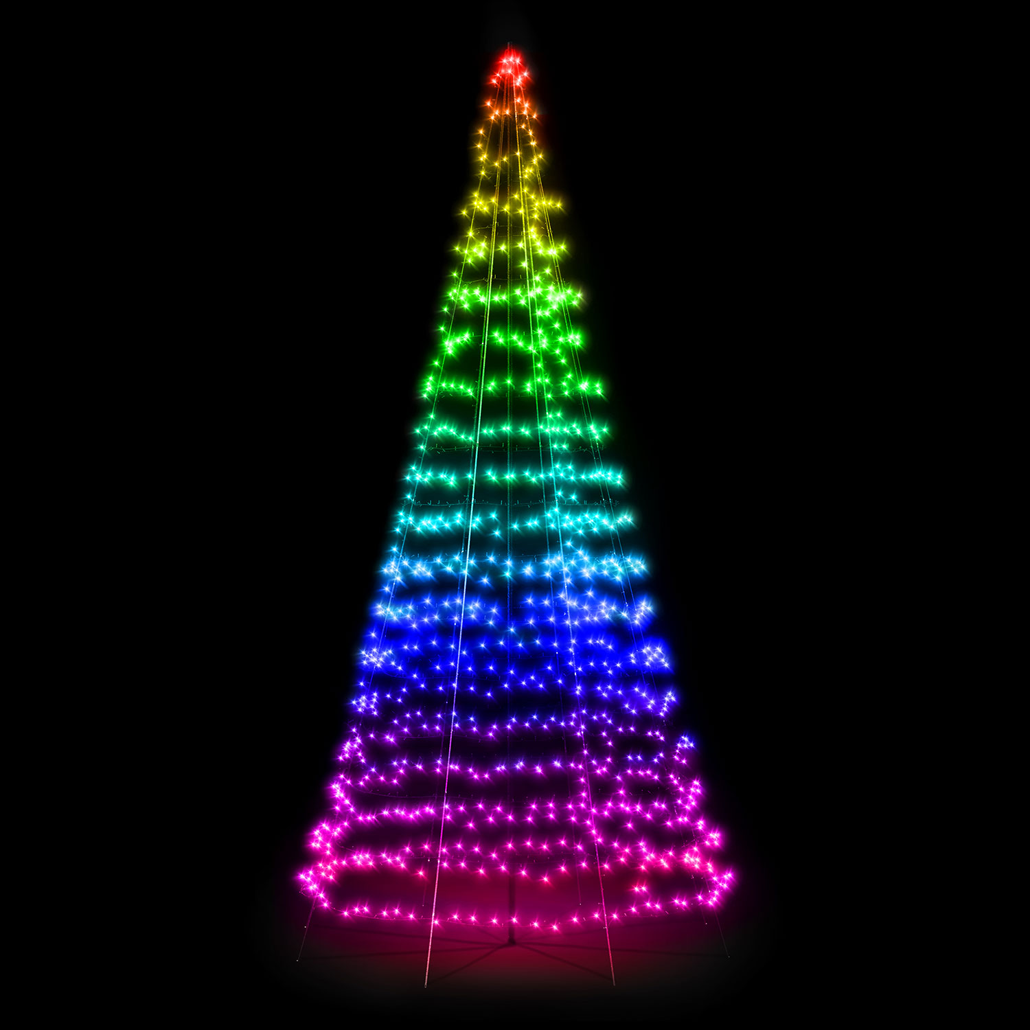 Twinkly Light Tree, 1000 LEDs, RGB Warmweiß, h 6 m 9 Twinkly Light Tree, 1000 LEDs, RGB Warmweiß, h 6 m 9