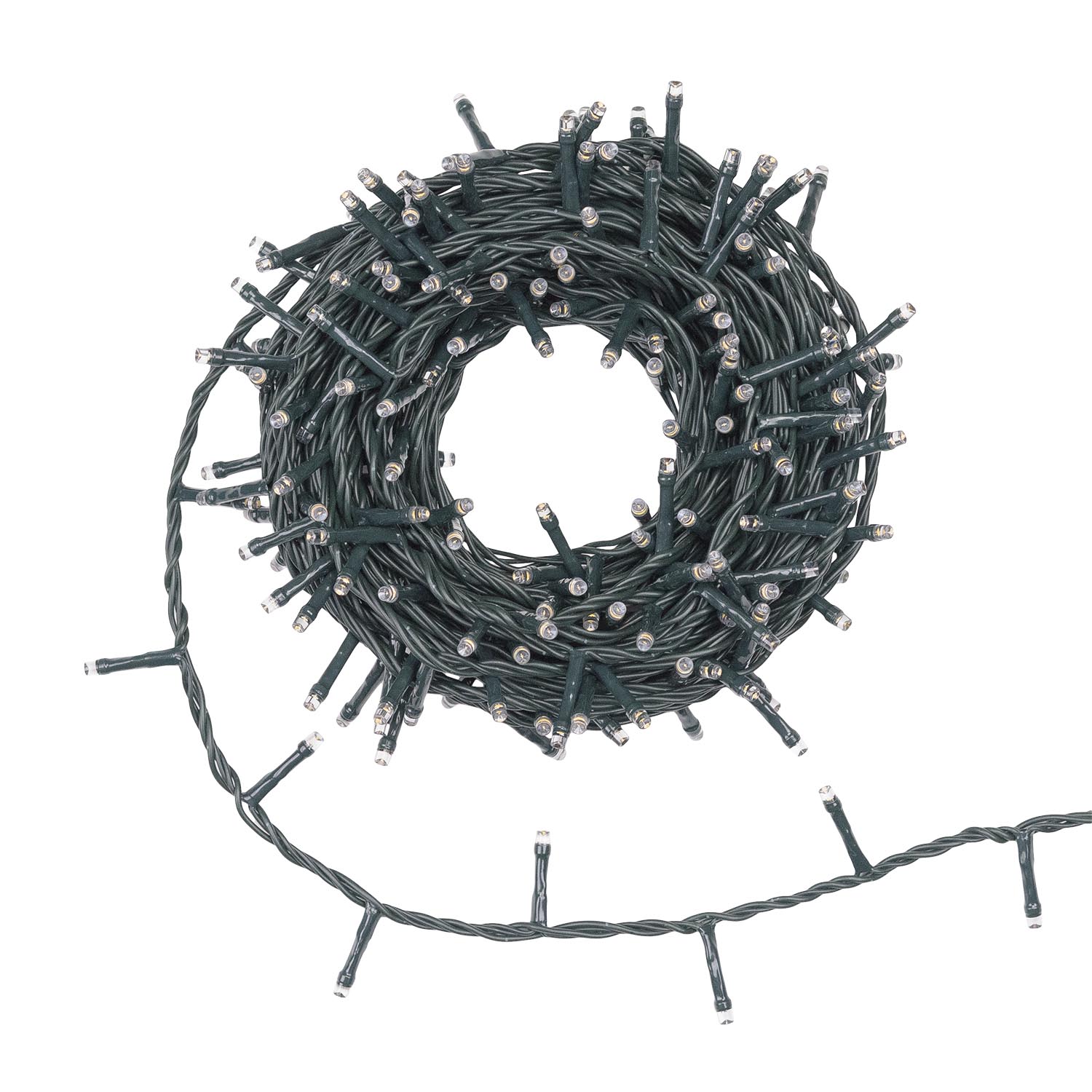 Guirlande Connect+ 25 m, 500 led blanc chaud, câble vert, prolongeable 2 Guirlande Connect+ 25 m, 500 led blanc chaud, câble vert, prolongeable 2