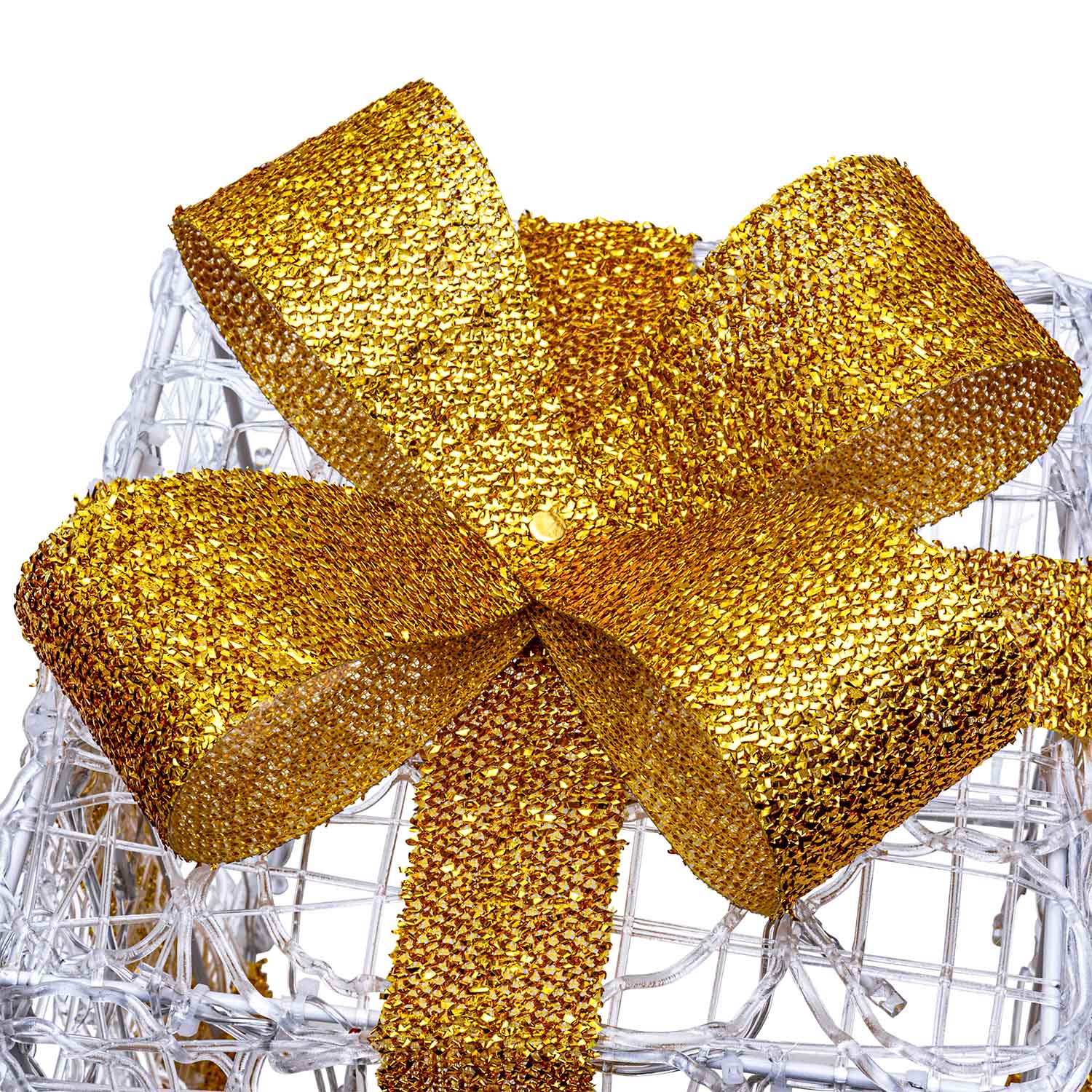 Set 3 Pacchi Regalo in acrilico, 150 Dual Color LED bianco caldo e bianco freddo  3