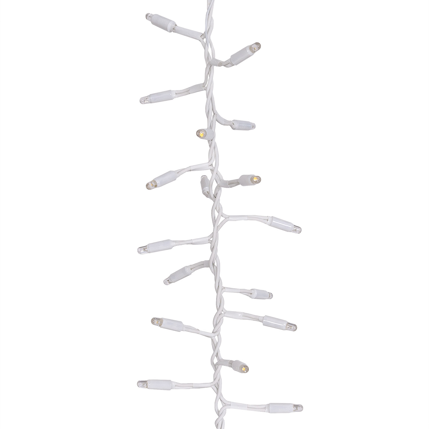 Guirlande Festoon 4 m, 200 maxiled blanc chaud, câble blanc, prolongeable, IP67 7