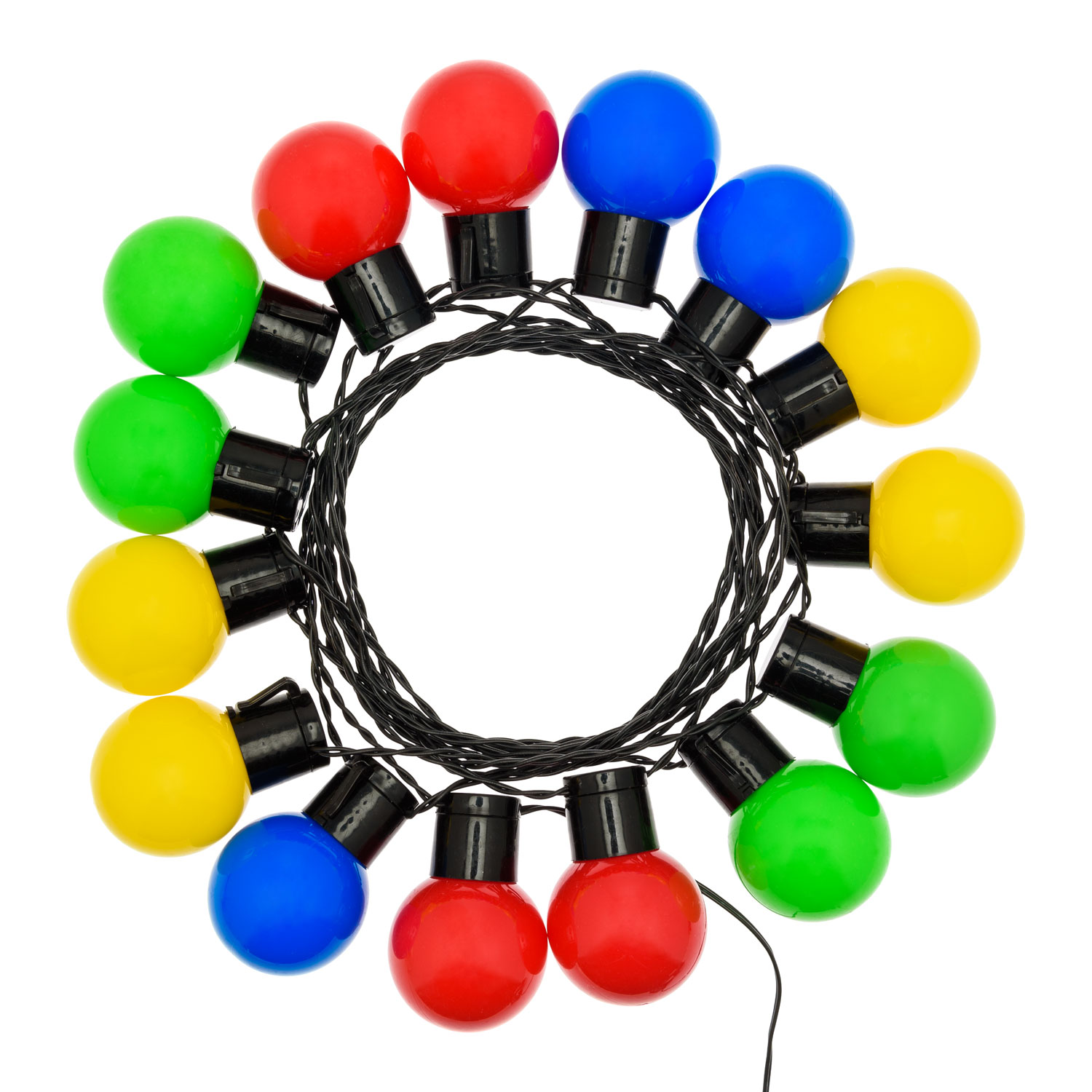 Solar Party-Lichterkette 6 m, 15 bunte Globo-Birnen Ø 50 mm, warmweiß 5 Solar Party-Lichterkette 6 m, 15 bunte Globo-Birnen Ø 50 mm, warmweiß 5