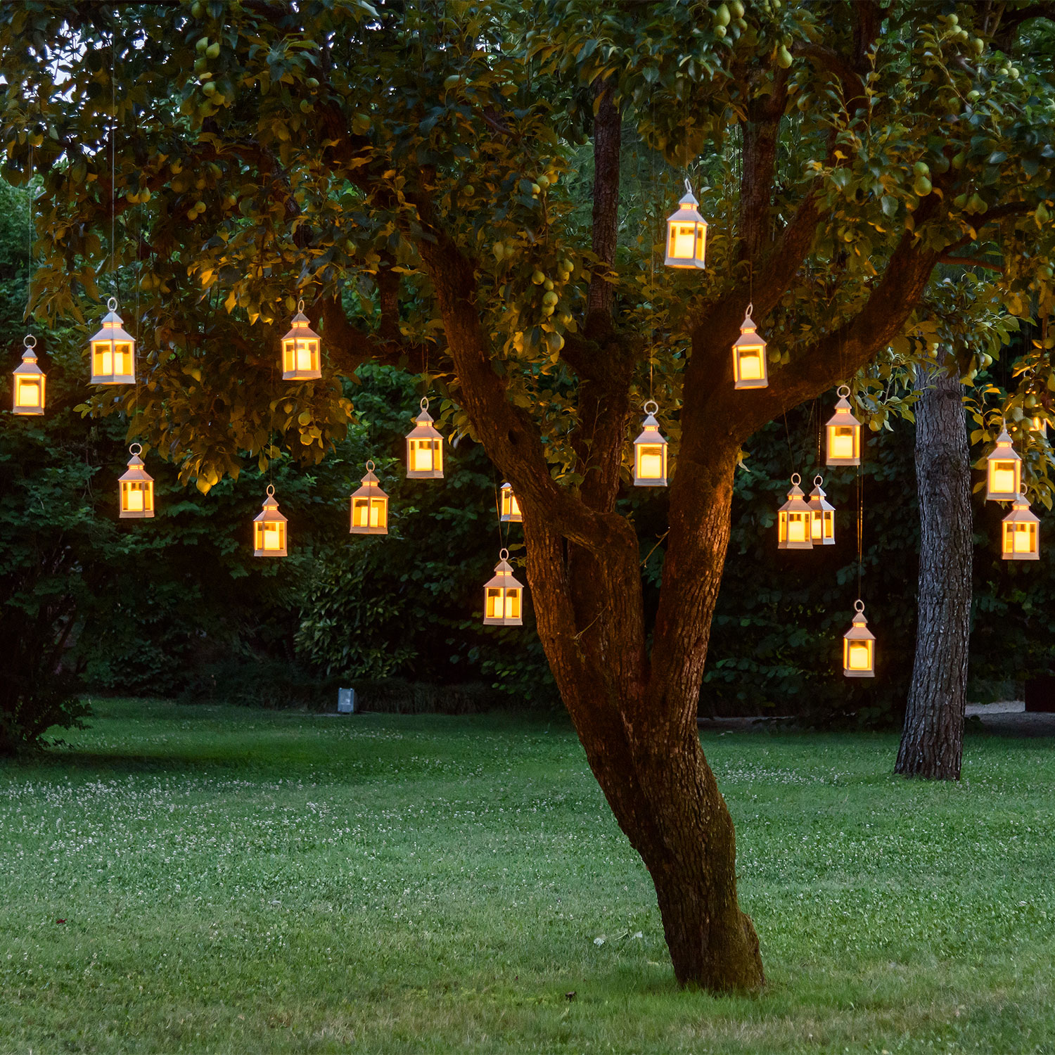 Farol Vintage con vela Led h. 24 cm 11 Farol Vintage con vela Led h. 24 cm 11