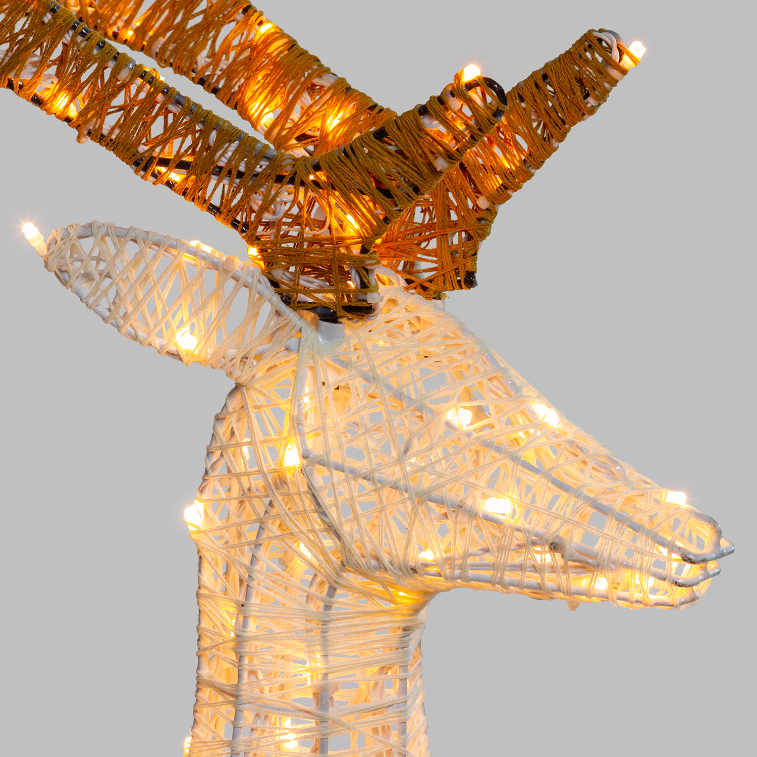Renna 3D Light Cream & Brown, h 105 cm, 200 Dual LED bianco extra caldo e bianco freddo 7
