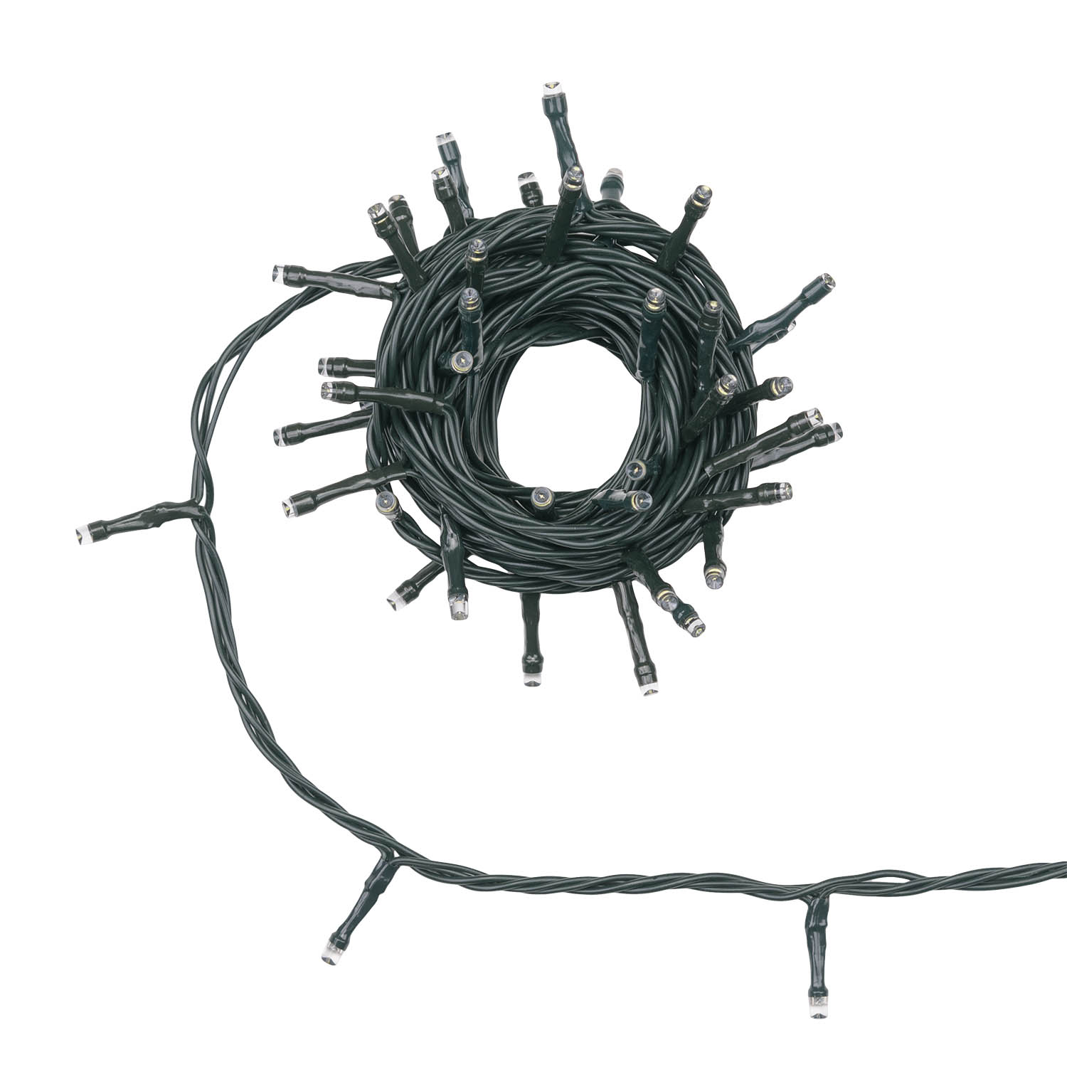 Guirlande Connect+ 5 m, 50 led blanc froid, câble vert, prolongeable 3 Guirlande Connect+ 5 m, 50 led blanc froid, câble vert, prolongeable 3