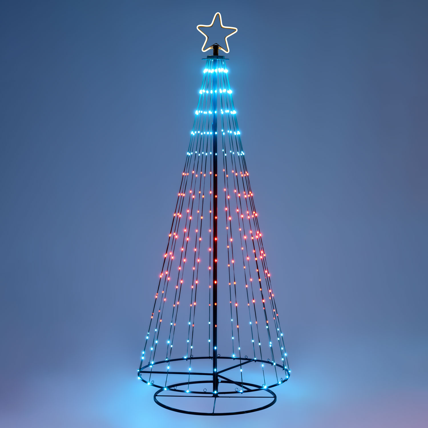 h 200 cm, 304 LEDs, Foldable Conical Christmas Tree 12 h 200 cm, 304 LEDs, Foldable Conical Christmas Tree 12