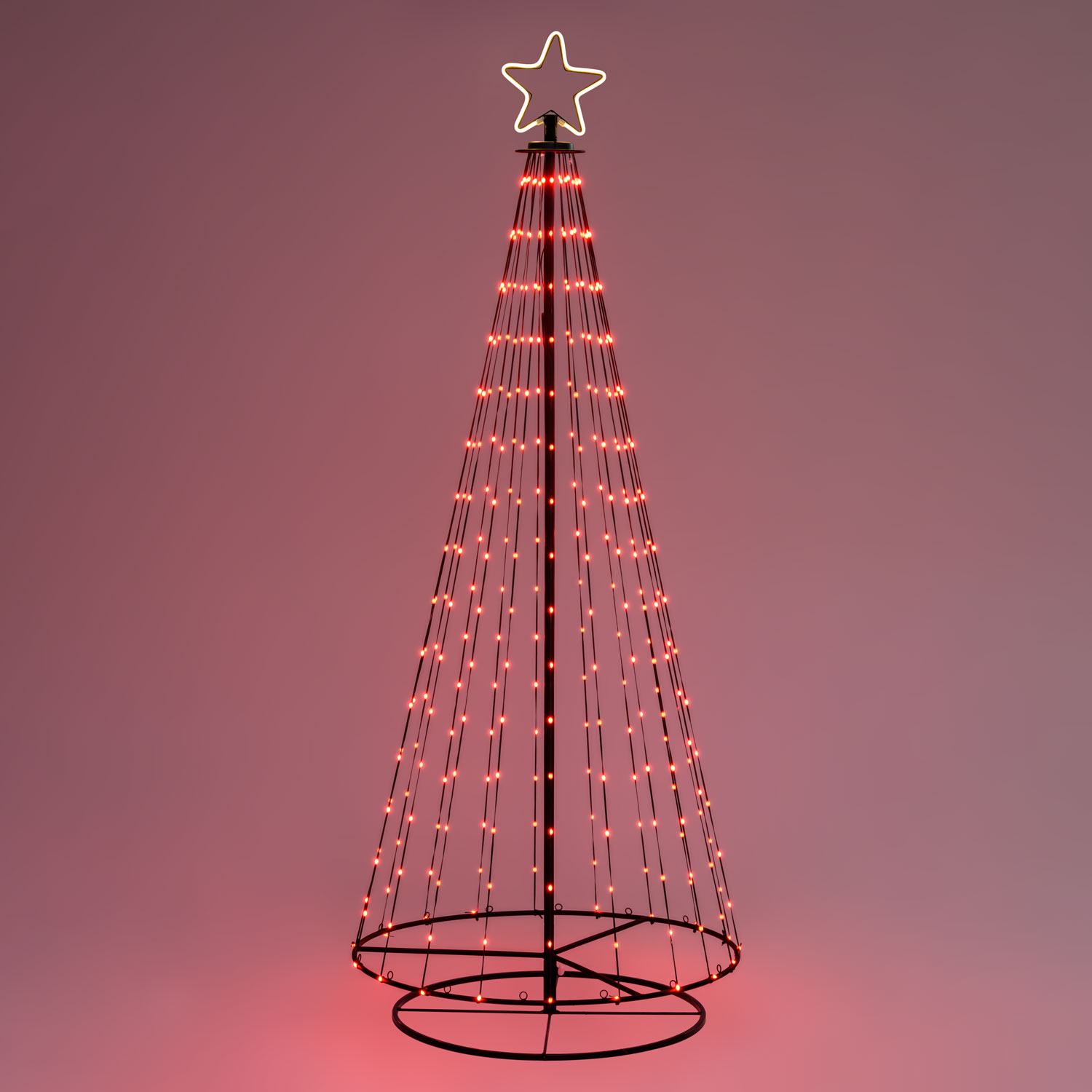 h 200 cm, 304 LEDs, Foldable Conical Christmas Tree 5 h 200 cm, 304 LEDs, Foldable Conical Christmas Tree 5