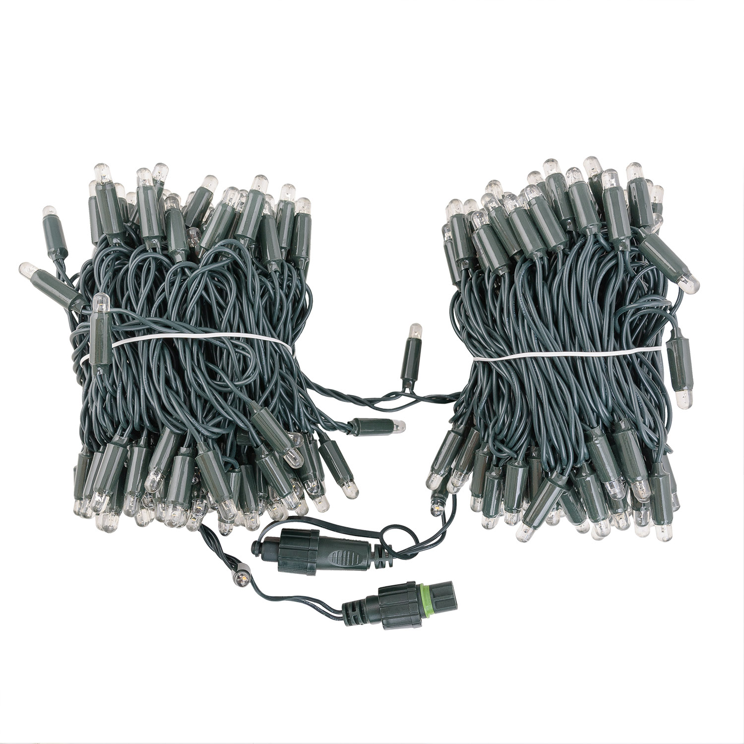 25 m Warm White Connect ProLine 36V String Lights, 500 maxiLEDs, green cable, connectable 7