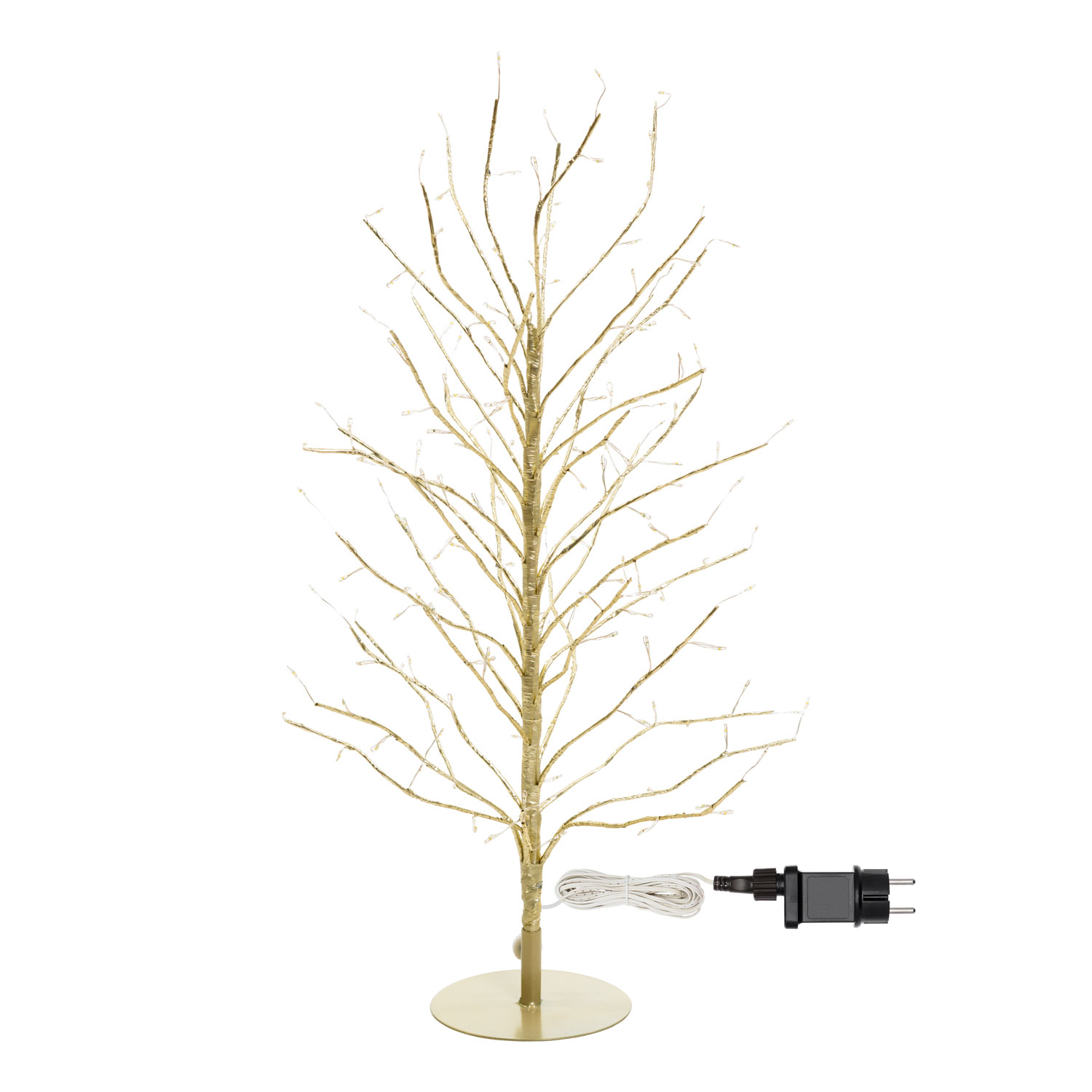 Lichtbaum Champagner 0,6 m, 160 warmweiße Mikro-LEDs und Kaltweiß, Innenbereich 4 Lichtbaum Champagner 0,6 m, 160 warmweiße Mikro-LEDs und Kaltweiß, Innenbereich 4