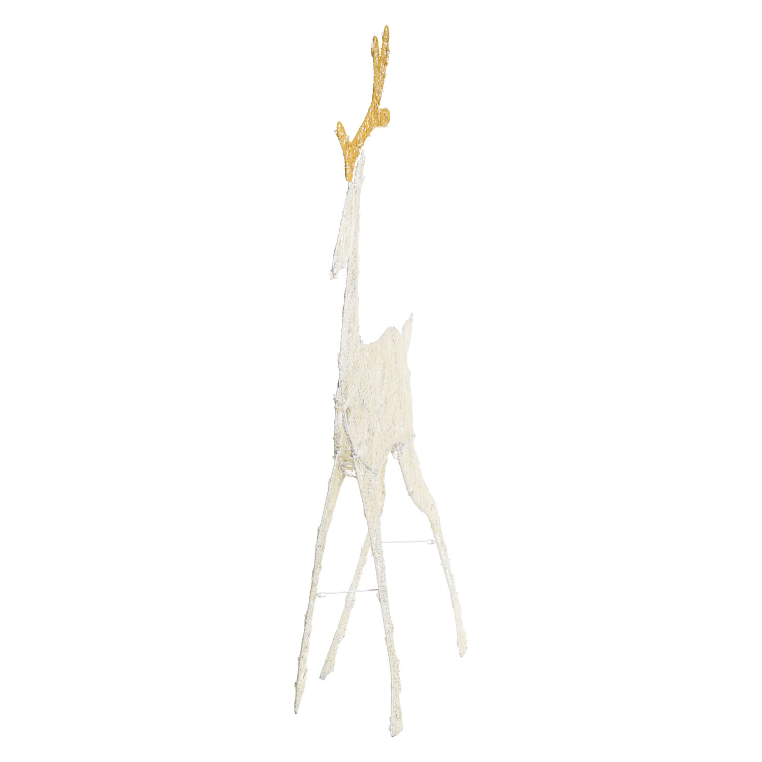 Renne 2D Light Crème et Marron h 143 cm, led blanc chaud traditionnel 4 Renne 2D Light Crème et Marron h 143 cm, led blanc chaud traditionnel 4