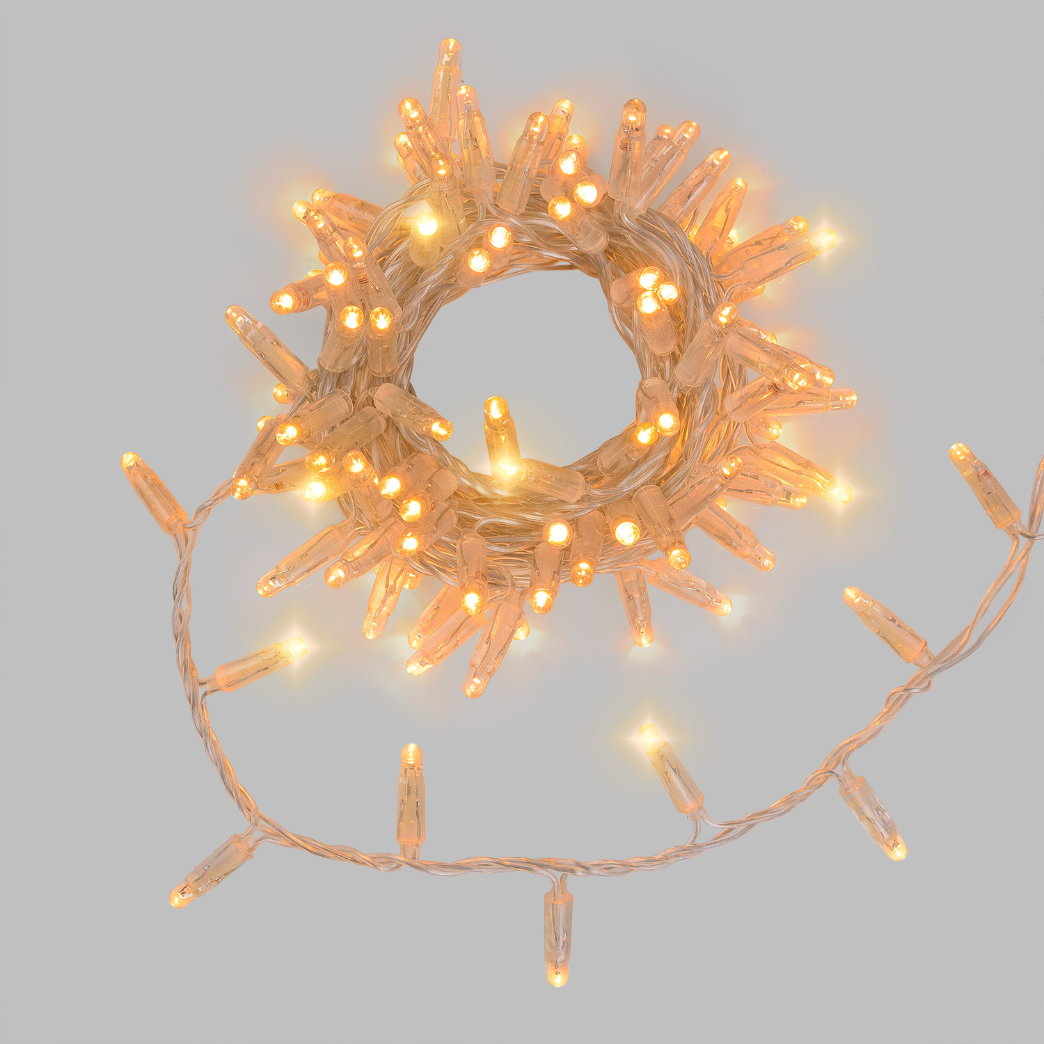 5 m Warm White Connect ProLine 36V Dual Color Flashing String Lights, 100 maxiLEDs, transparent cable 5
