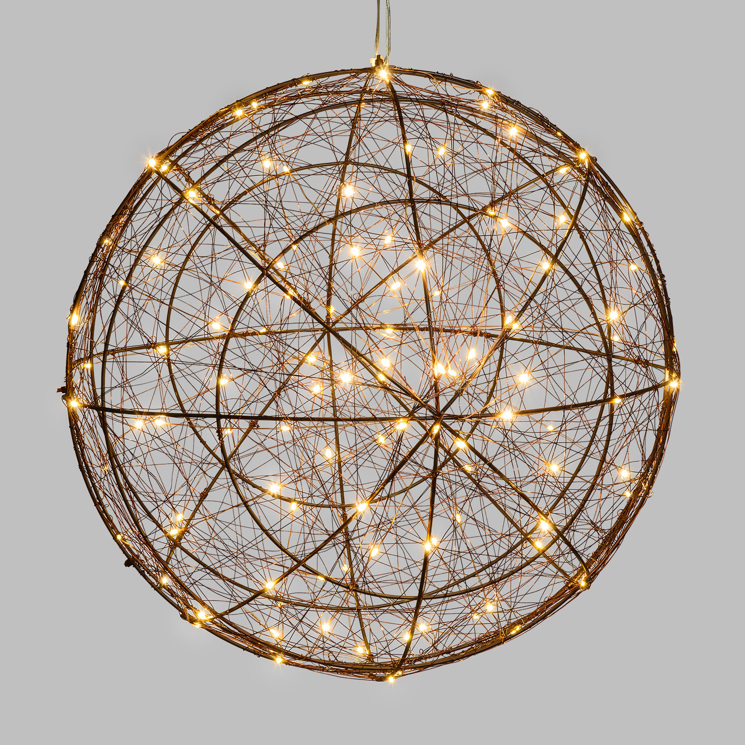 3D-Kupferkugel Ø 45 cm, 240 Micro LEDs warmweiß 4 3D-Kupferkugel Ø 45 cm, 240 Micro LEDs warmweiß 4