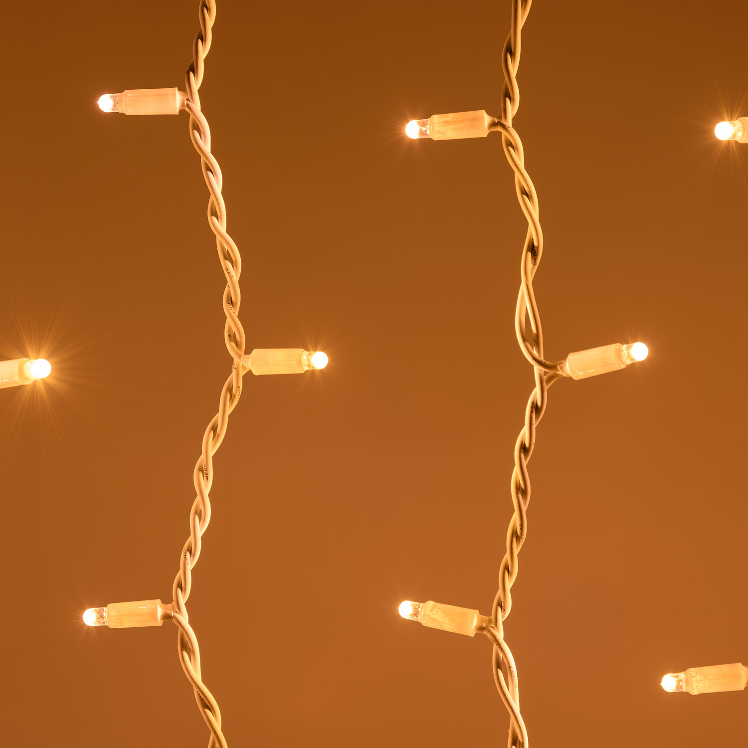 Stalactite 3 x h 1,5 m, 342 maxiled blanc chaud, câble blanc, prolongeable, IP67 4