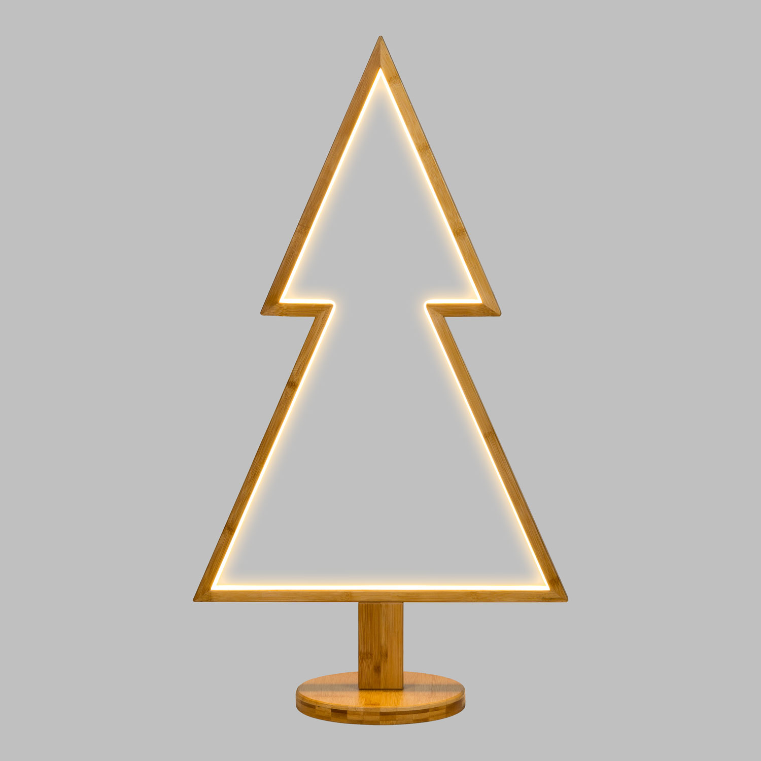 Sapin en bois naturel avec base, 90 cm, led blanc chaud 4 Sapin en bois naturel avec base, 90 cm, led blanc chaud 4