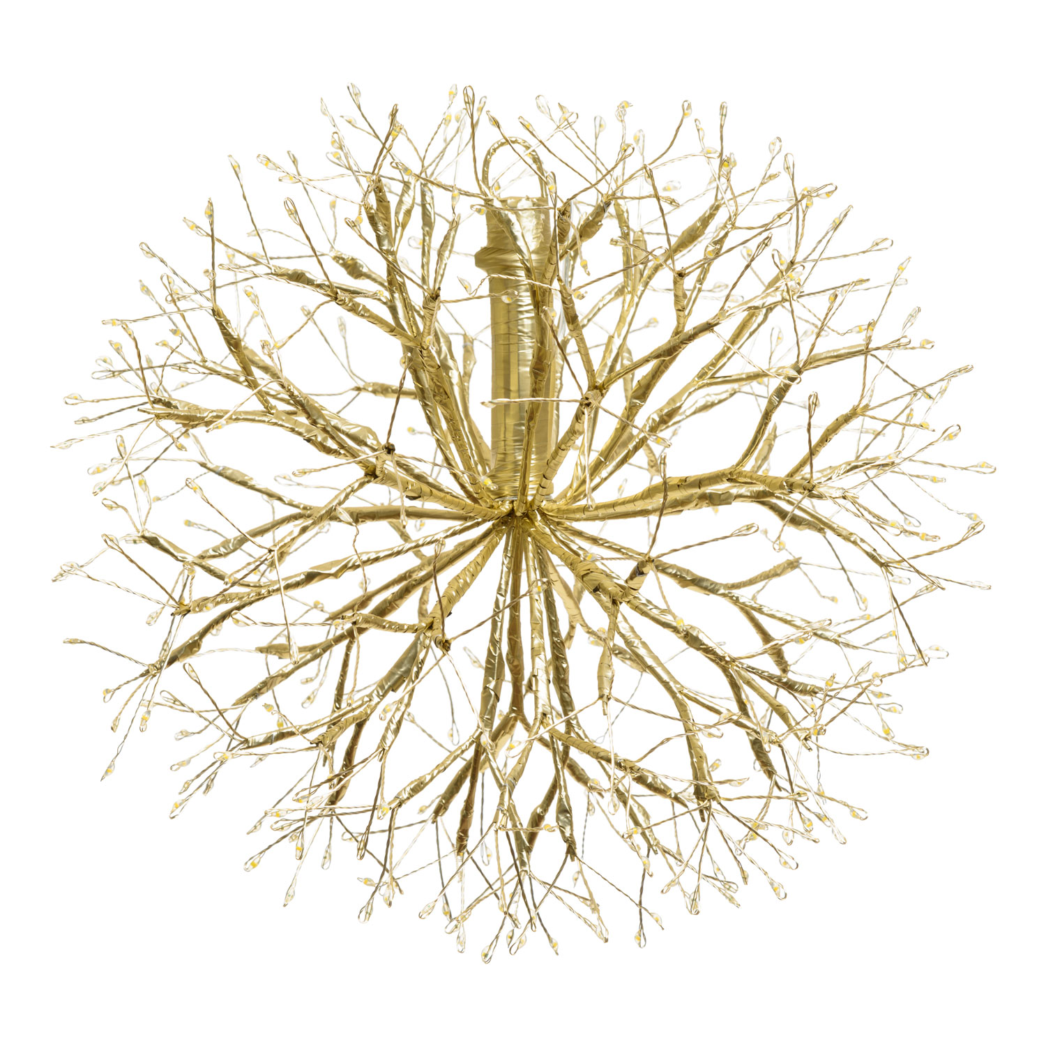 Sphère RICCO avec branches Champagne, Ø 30 cm, 384 microled blanc chaud et blanc froid, intérieur 4 Sphère RICCO avec branches Champagne, Ø 30 cm, 384 microled blanc chaud et blanc froid, intérieur 4