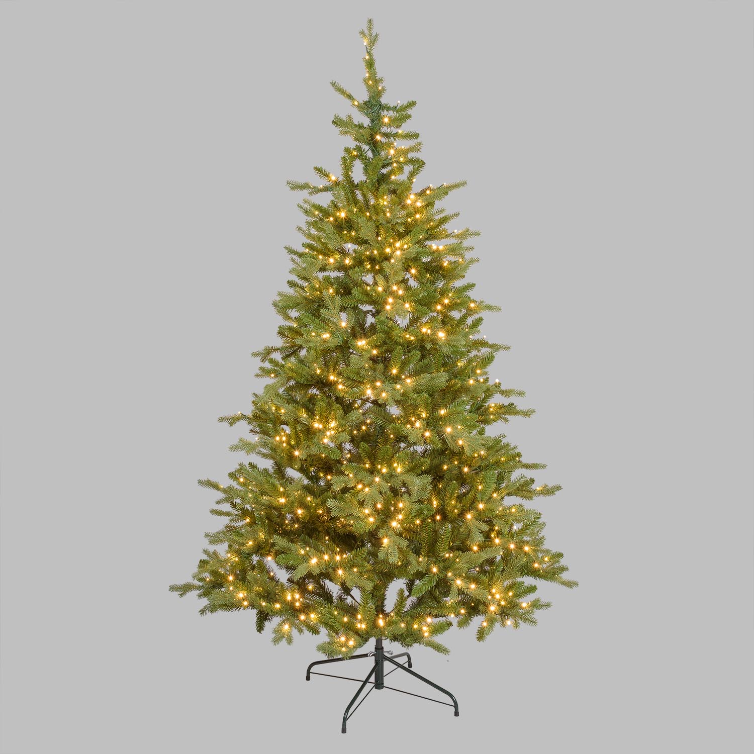 Albero Alpino in finto pino 210 cm, 500 led integrati bianco caldo Albero Alpino in finto pino 210 cm, 500 led integrati bianco caldo