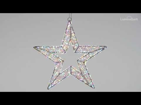 Stella 3D, Ø 55 cm, 2000 Micro led RGB cambiacolore, uso interno 2 Stella 3D, Ø 55 cm, 2000 Micro led RGB cambiacolore, uso interno 2