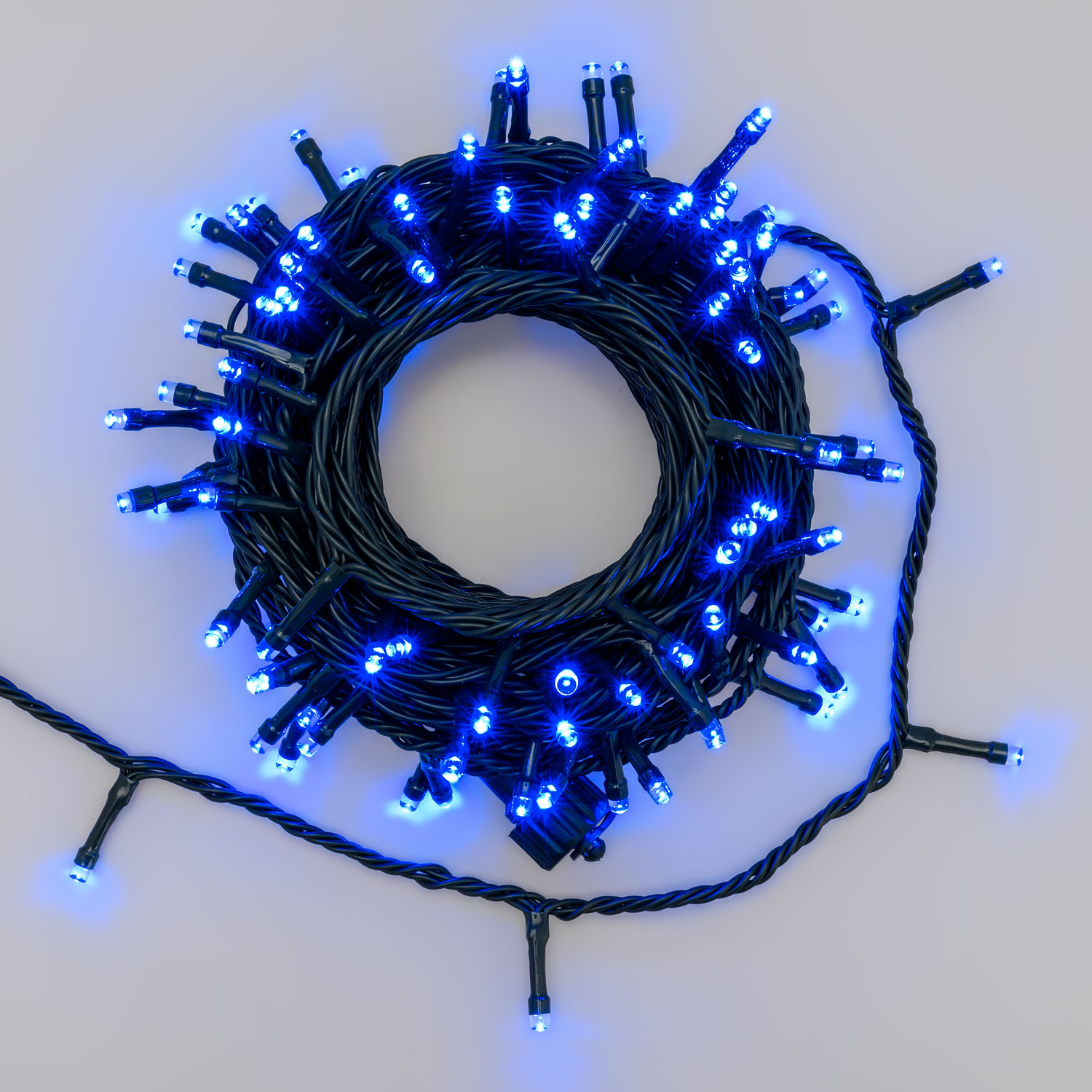 10m 100 Blu Led Connectable String Lights, Green Cable 1 10m 100 Blu Led Connectable String Lights, Green Cable 1