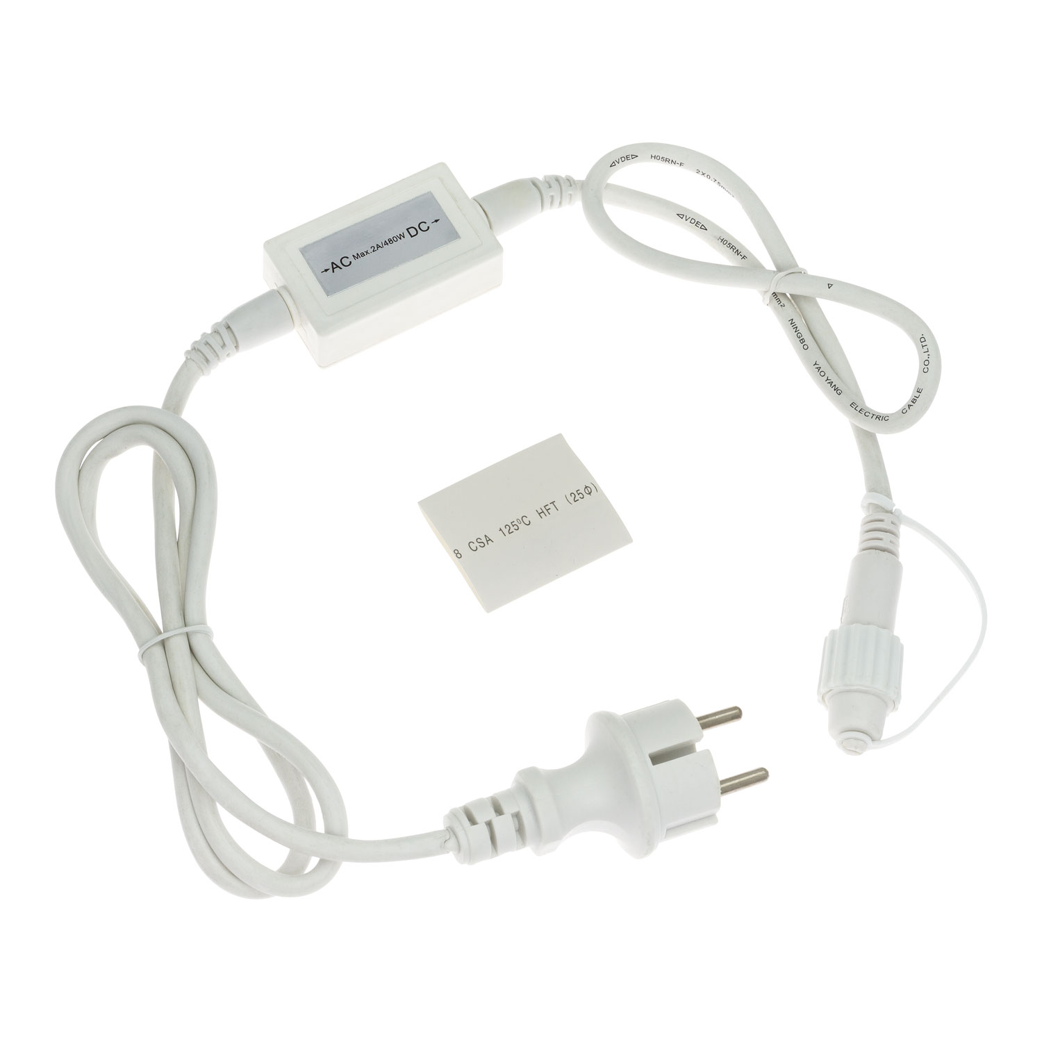 Cavo di alimentazione PML, 1,5 m, con raddrizzatore, cavo bianco, IP67 Cavo di alimentazione PML, 1,5 m, con raddrizzatore, cavo bianco, IP67