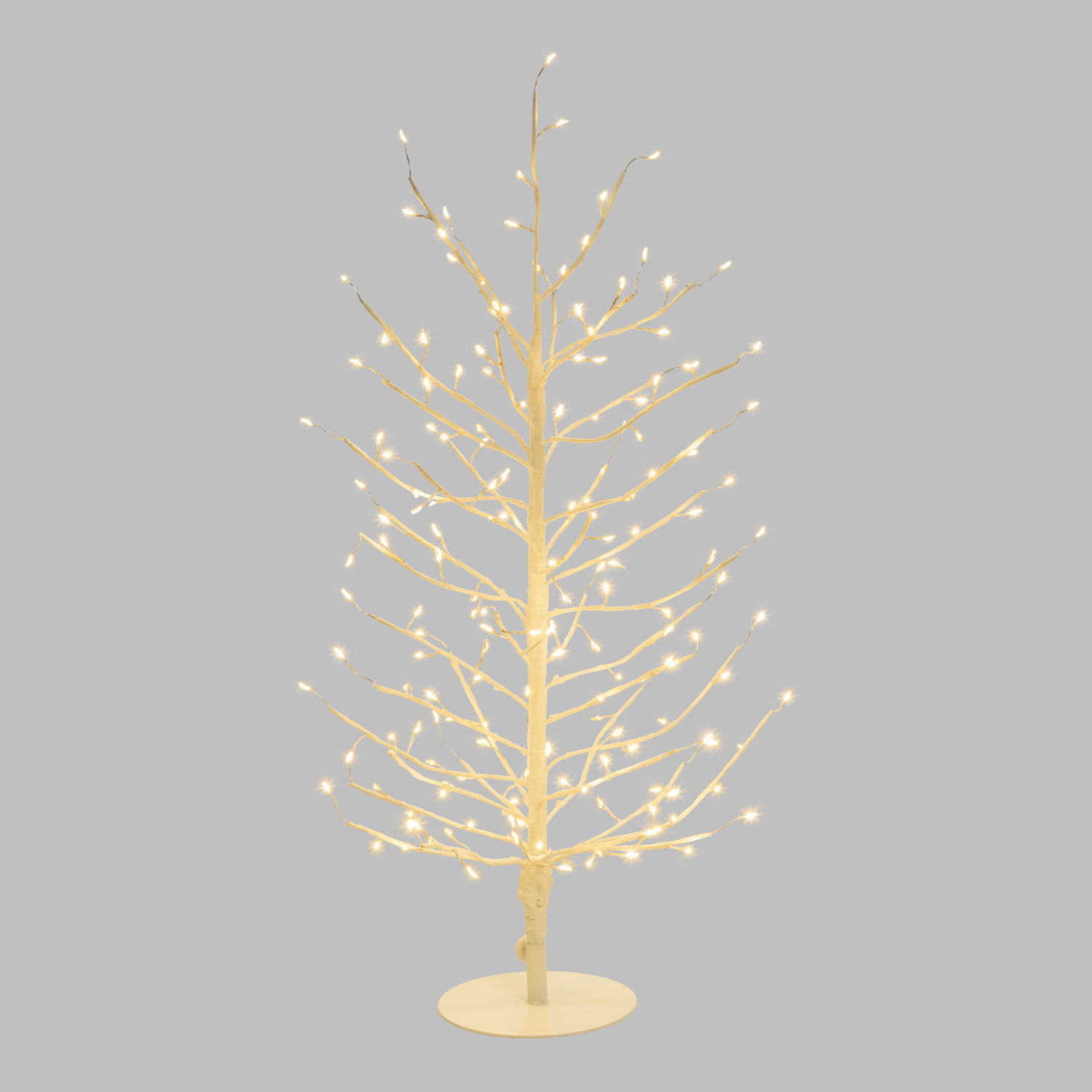 Lindenzweig-Baum weiß, Höhe 0,6 m, 160 warmweiße Mikro-LEDs, Innenbereich 5 Lindenzweig-Baum weiß, Höhe 0,6 m, 160 warmweiße Mikro-LEDs, Innenbereich 5