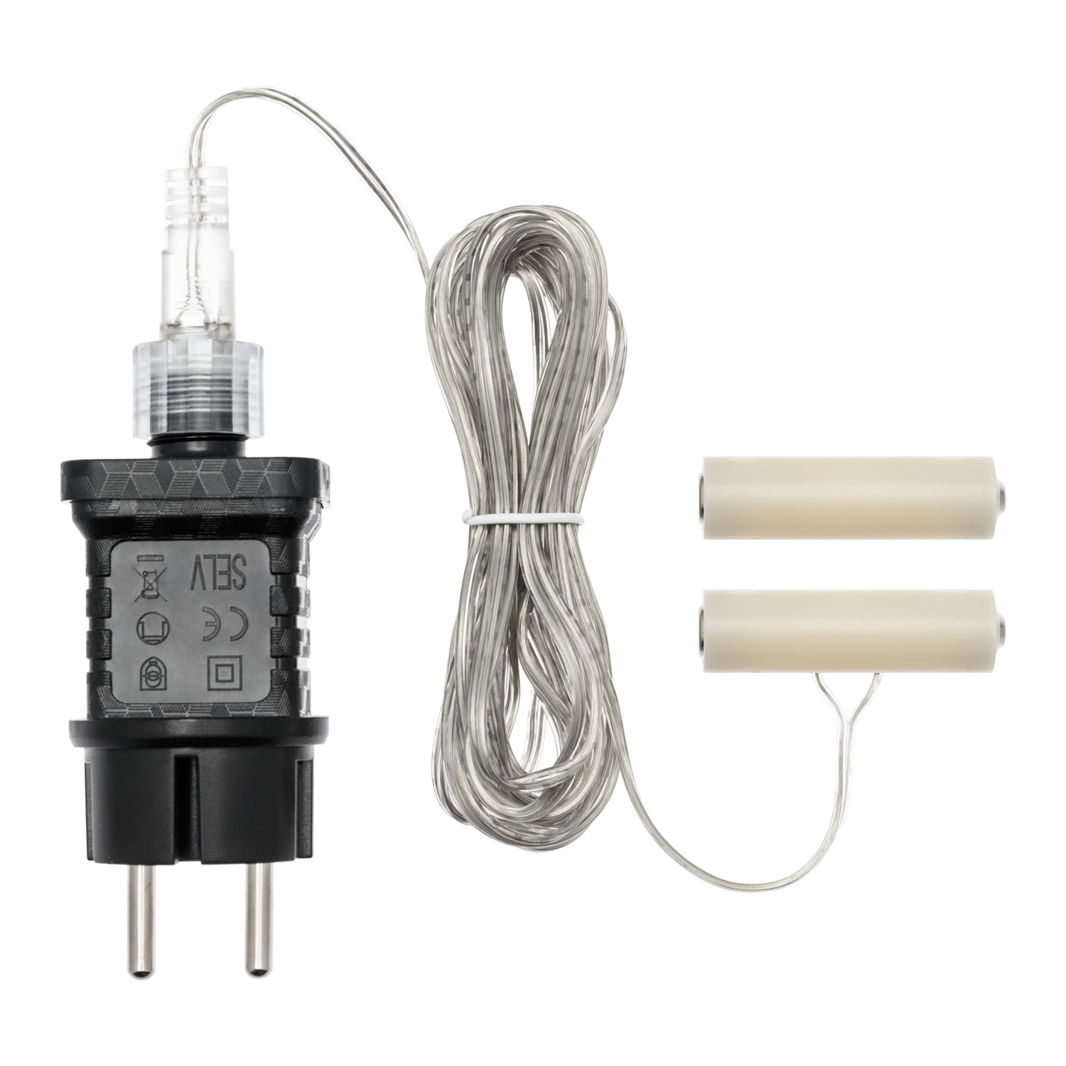 Battery Eliminator, trasformatore per decorazioni a batteria 2 x AA, timer 8/16 Battery Eliminator, trasformatore per decorazioni a batteria 2 x AA, timer 8/16