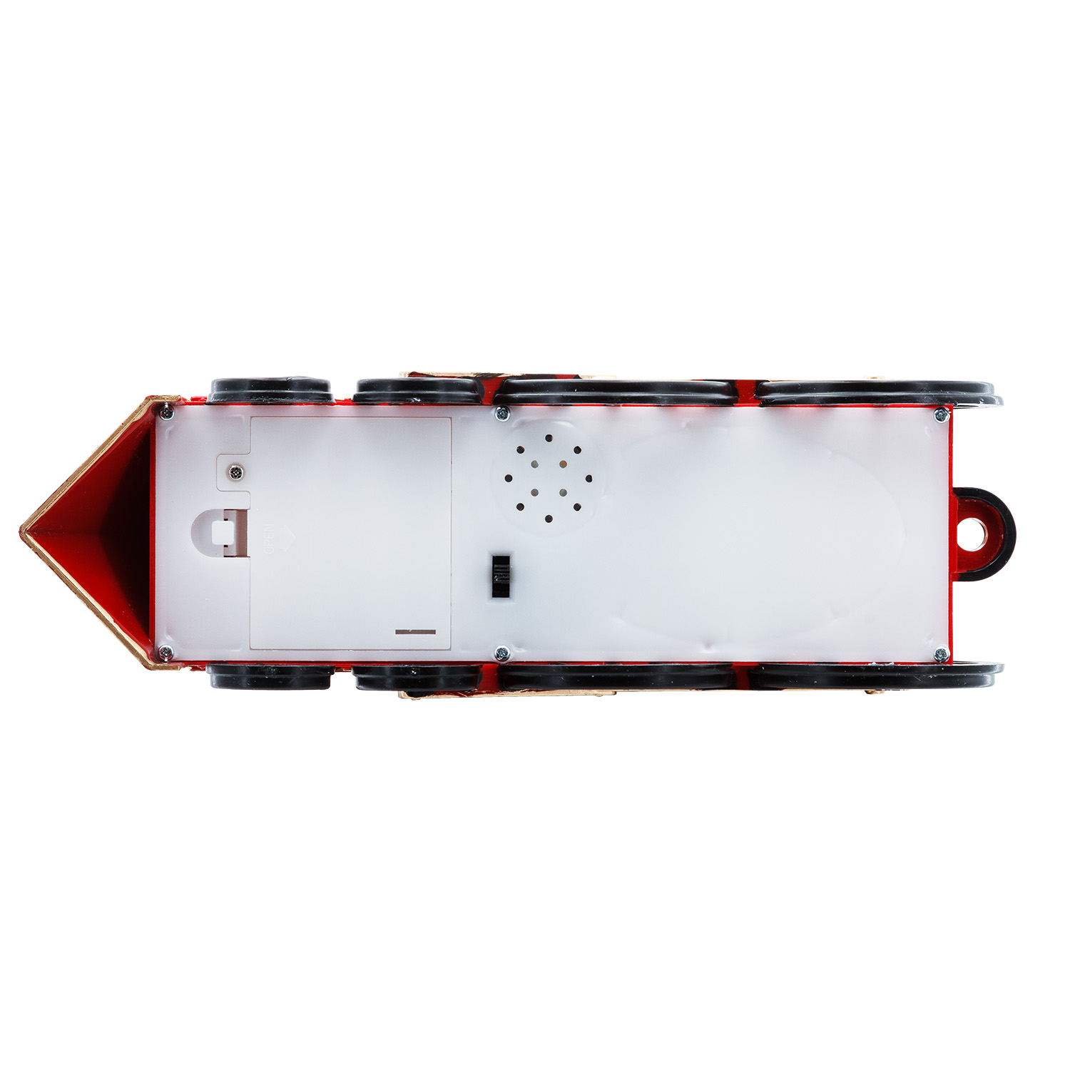 Locomotiva Verde-Rosso-Oro, glitter scintillanti, h 20 cm, musiche natalizie, led bianco caldo 4