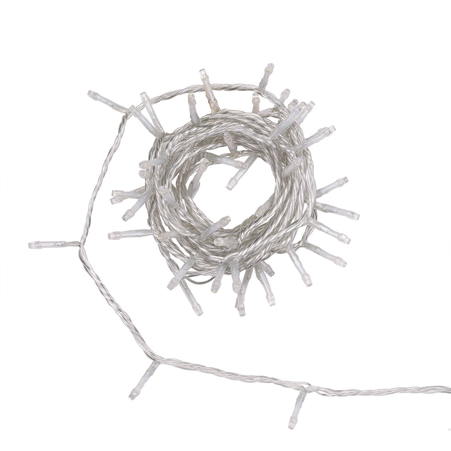 Guirlande Connect+ 5 m, 50 led blanc chaud, câble transparent, prolongeable 5 Guirlande Connect+ 5 m, 50 led blanc chaud, câble transparent, prolongeable 5