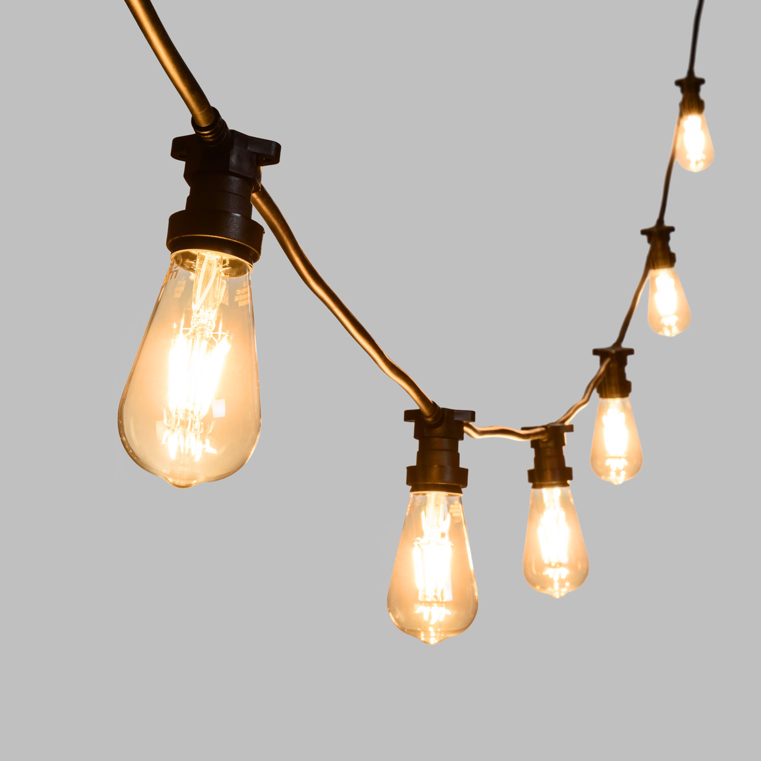 Guirnalda 5m con bombillas led de 4W Edison Ø 64mm 3 Guirnalda 5m con bombillas led de 4W Edison Ø 64mm 3