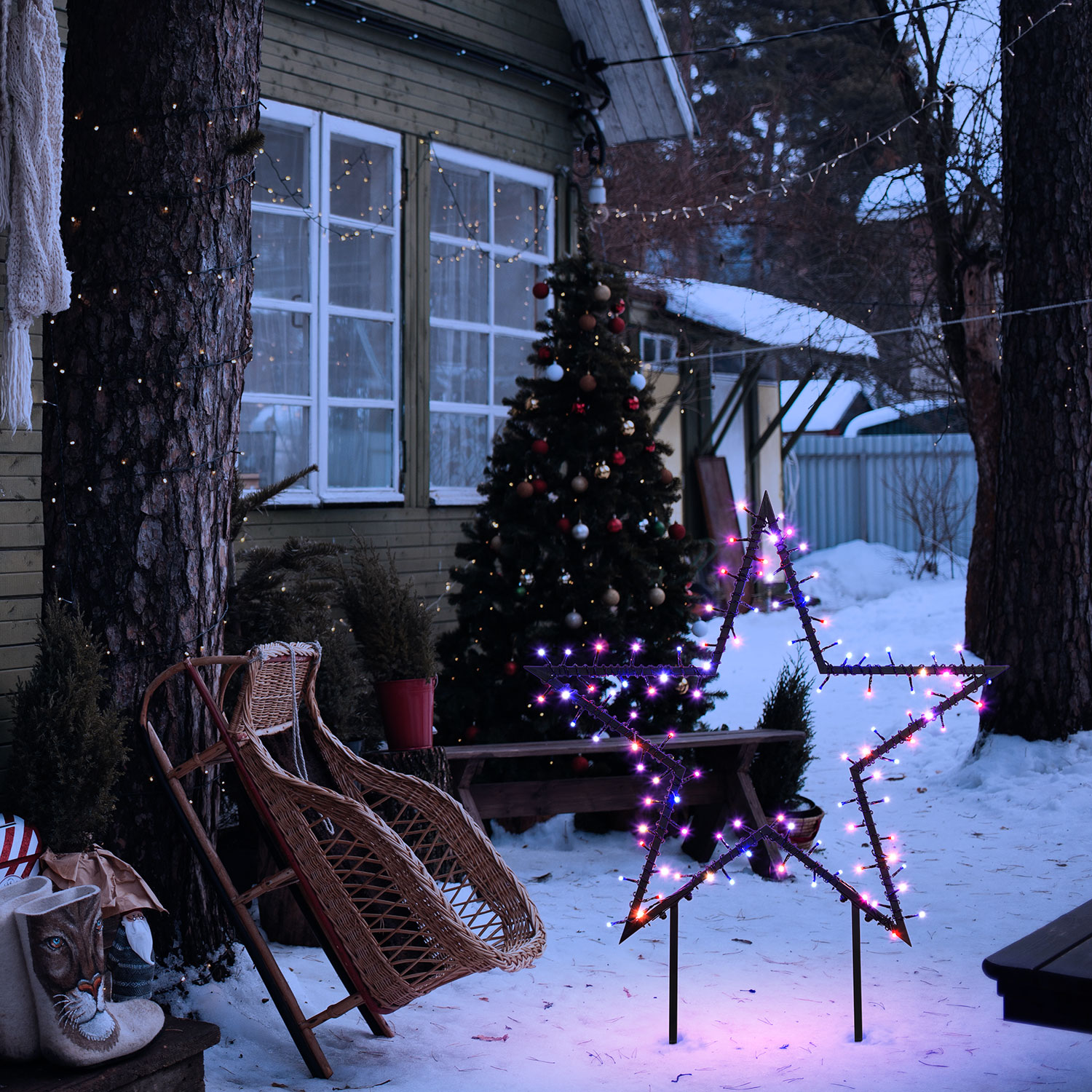 Estrella multiuso de jardín Wonder, Ø 75 cm 1 Estrella multiuso de jardín Wonder, Ø 75 cm 1