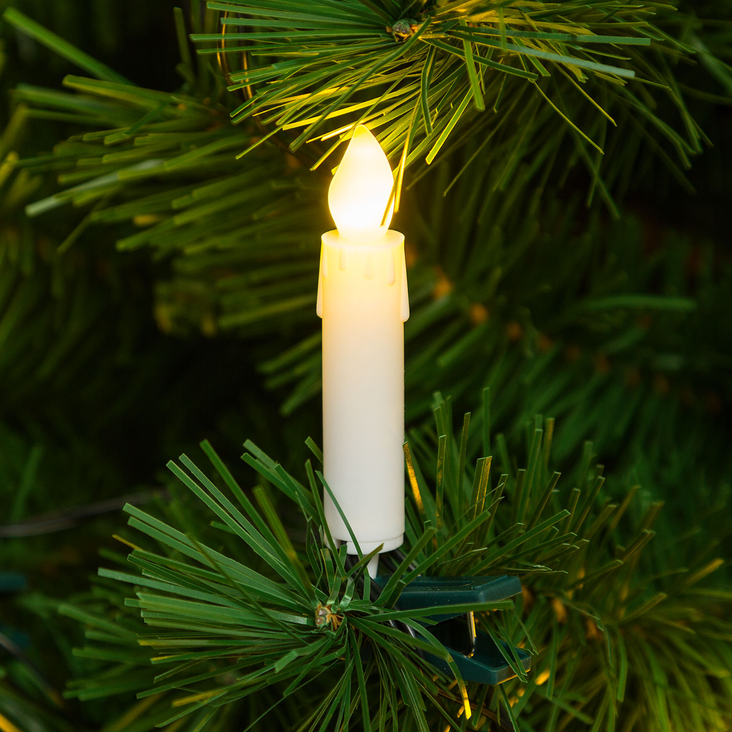 Catena di 20 candeline led per albero, bianco caldo 8 Catena di 20 candeline led per albero, bianco caldo 8