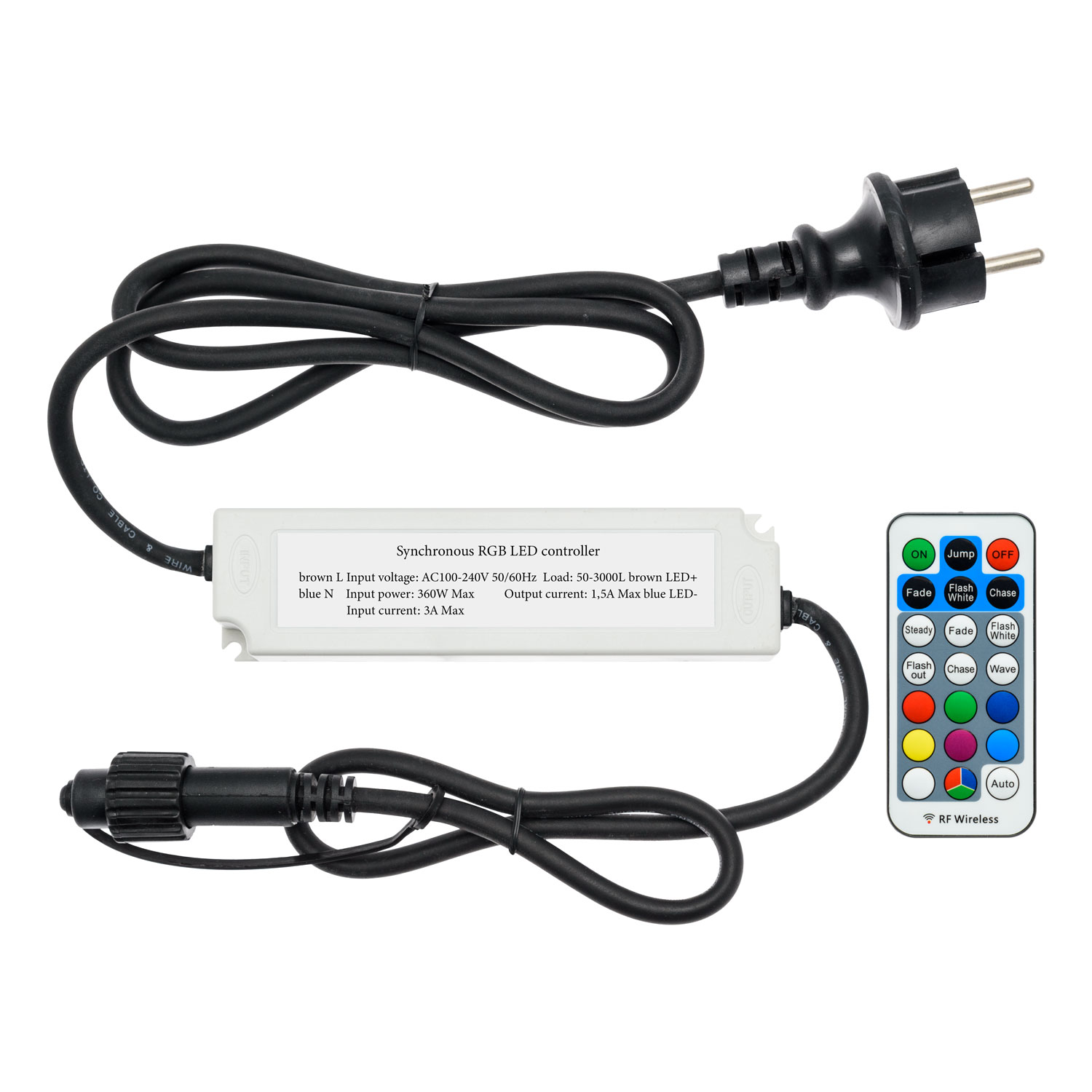 PML Speisekabel und Controller von 1600 bis zu 3000 RGB LEDs, IP67 PML Speisekabel und Controller von 1600 bis zu 3000 RGB LEDs, IP67