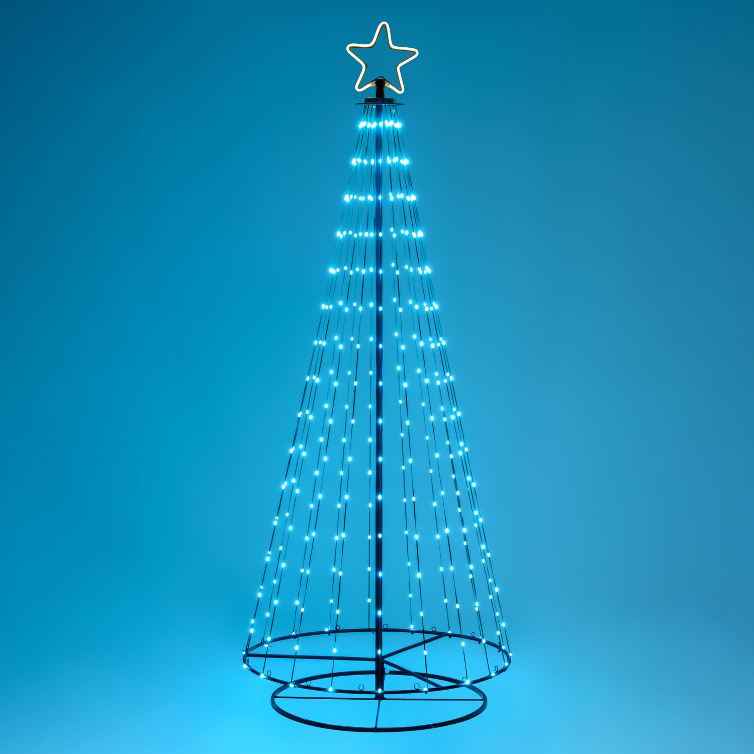 h 200 cm, 304 LEDs, Foldable Conical Christmas Tree 8 h 200 cm, 304 LEDs, Foldable Conical Christmas Tree 8