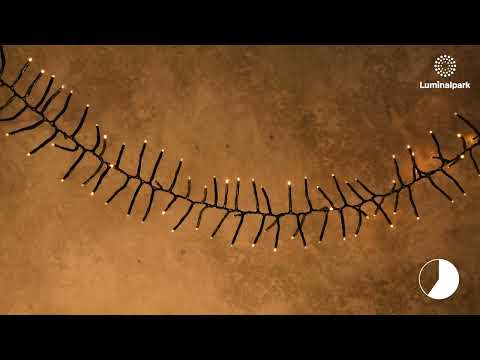 11.5m 1100 Traditional Warm White MiniLed Cluster String Lights 2