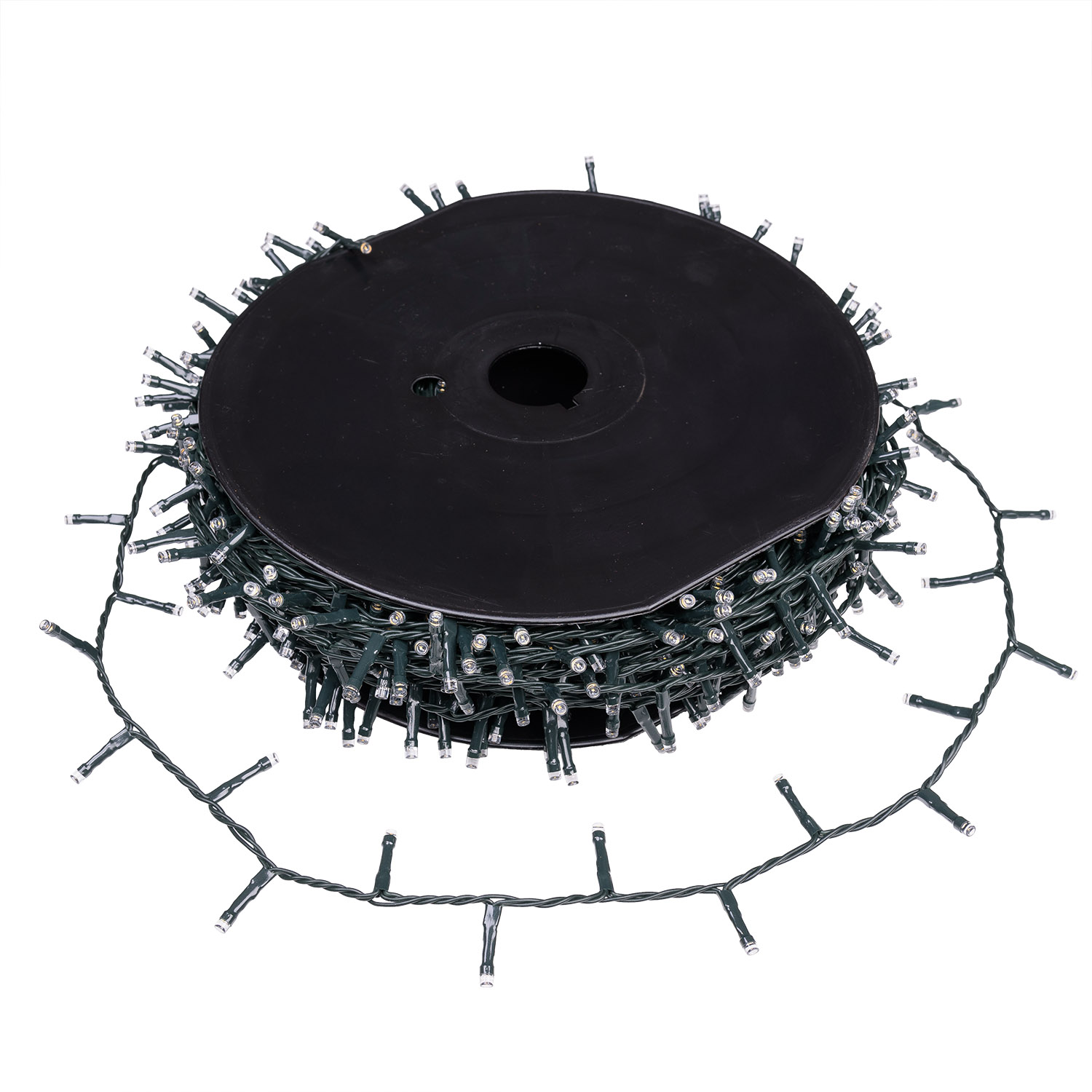 Guirnalda 60,5 m, 1500 led Multi blanco cálido, cable verde 2