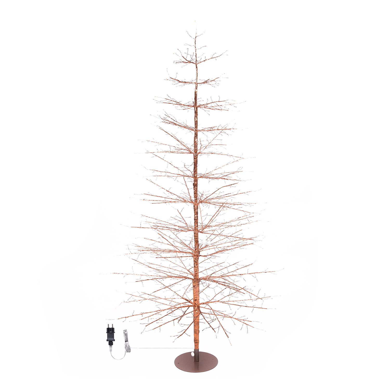 Albero Conico Tiglio oro rosa h 1,5 m, 1120 microled bianco caldo, uso interno 2