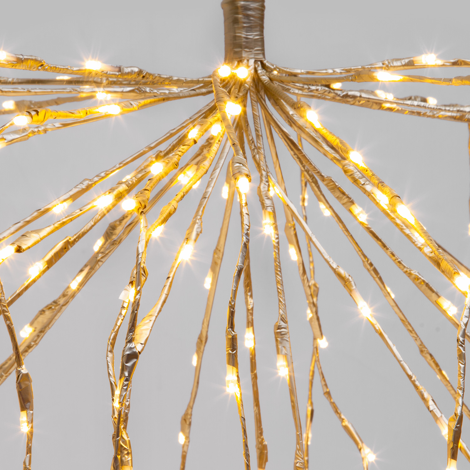 Ramo Cadente Champagne, h 2 m, 736 led bianco caldo 7