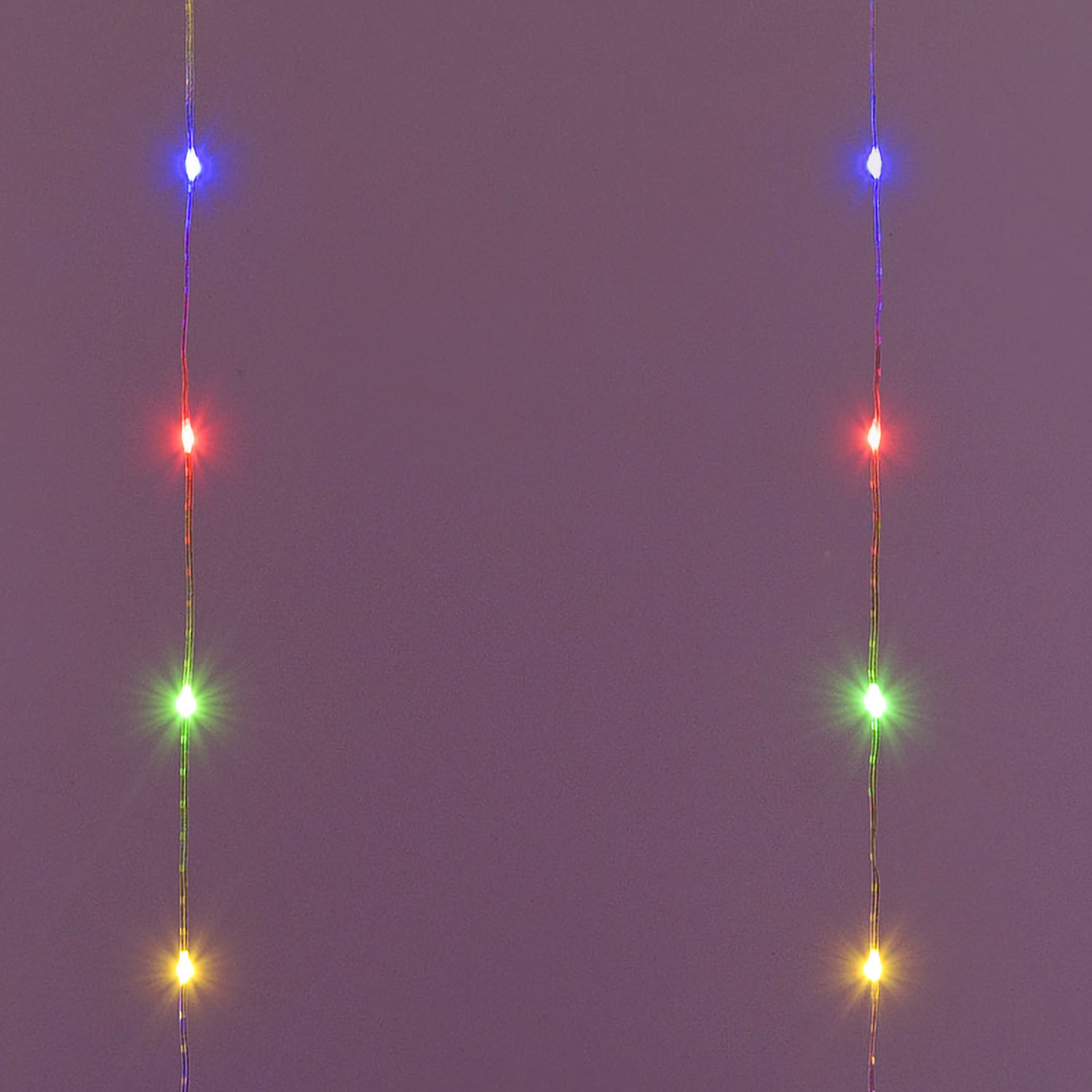 Stalattite 5 x h 0,8 m, 120 Gocce di Luce Dual Color, led bianco caldo e multicolor, cavo trasparente 4
