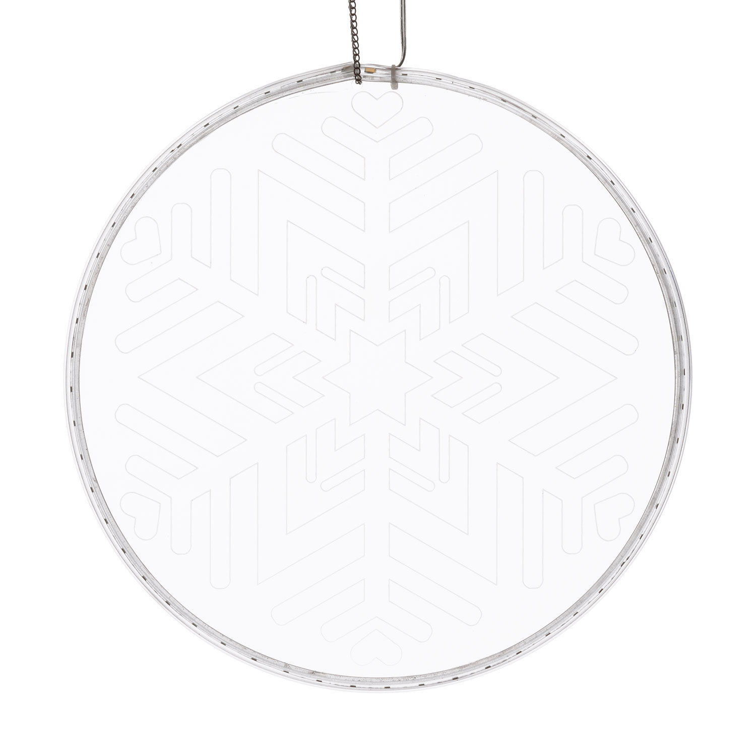 Fiocco di neve luminoso con stella Ø 30 cm 2 Fiocco di neve luminoso con stella Ø 30 cm 2