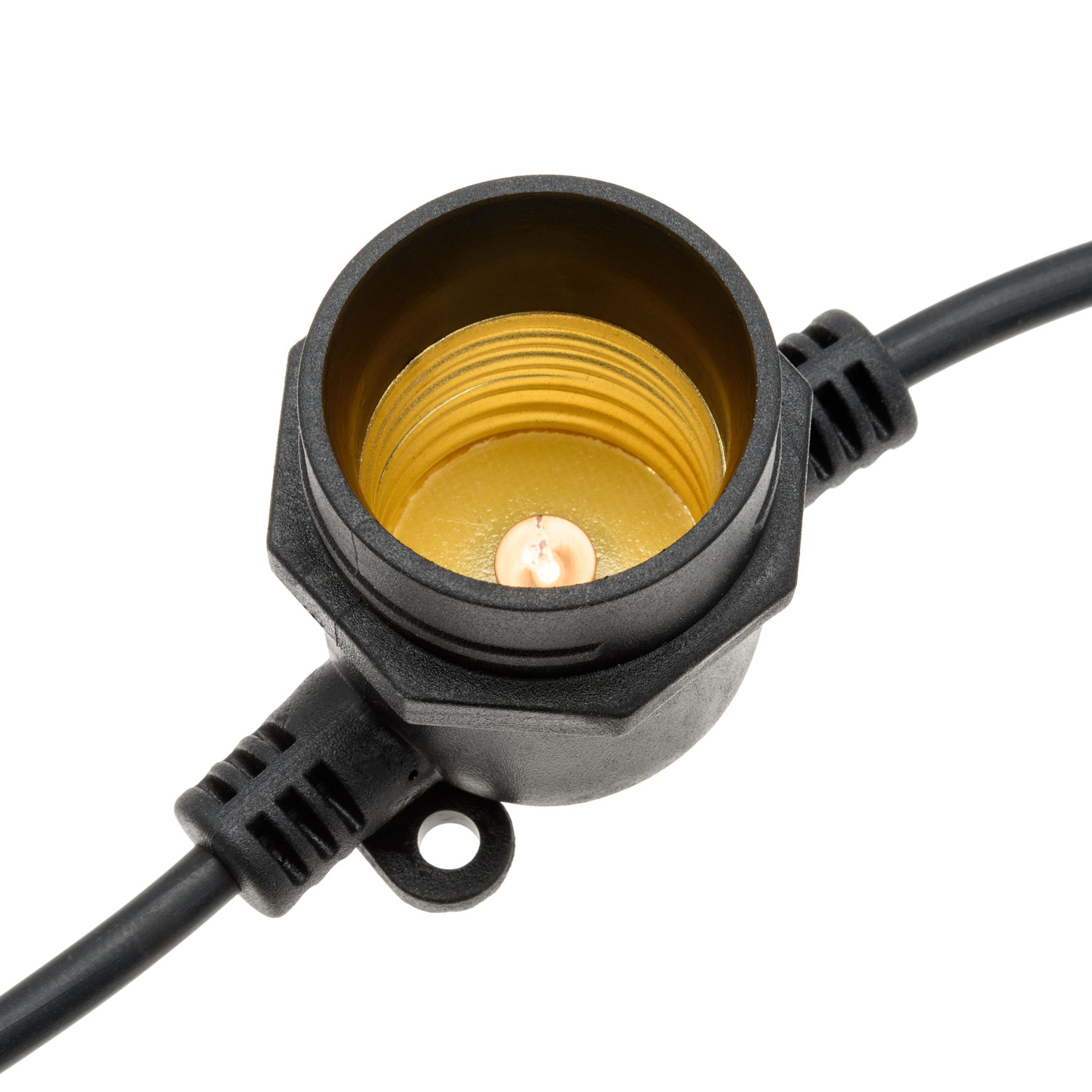 5 m Lichterkette, 10 LED Tropfenbirnen Ø 6 cm, Spiral, warmweiß, erweiterbar 7 5 m Lichterkette, 10 LED Tropfenbirnen Ø 6 cm, Spiral, warmweiß, erweiterbar 7