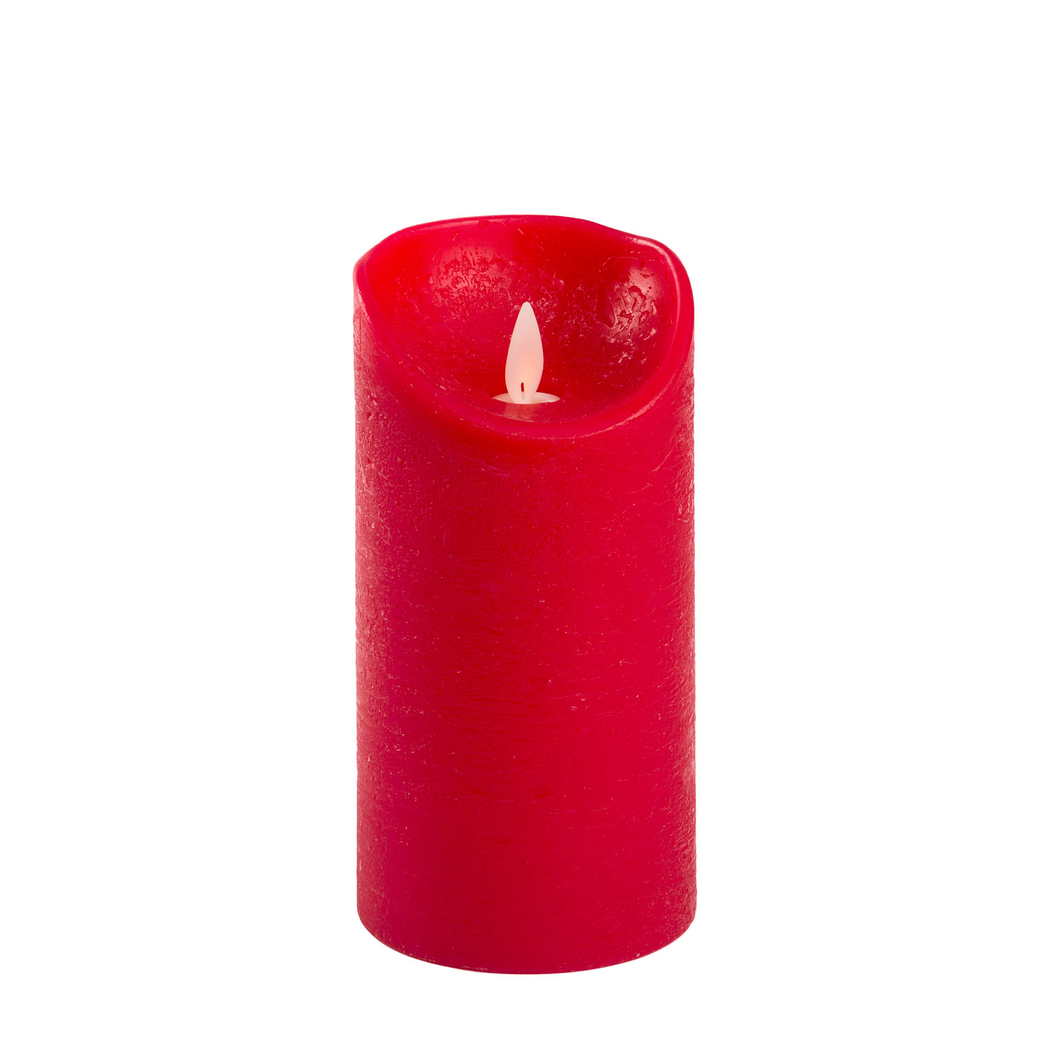 Bougie finition en cire rustique rouge, h 15 cm 4 Bougie finition en cire rustique rouge, h 15 cm 4