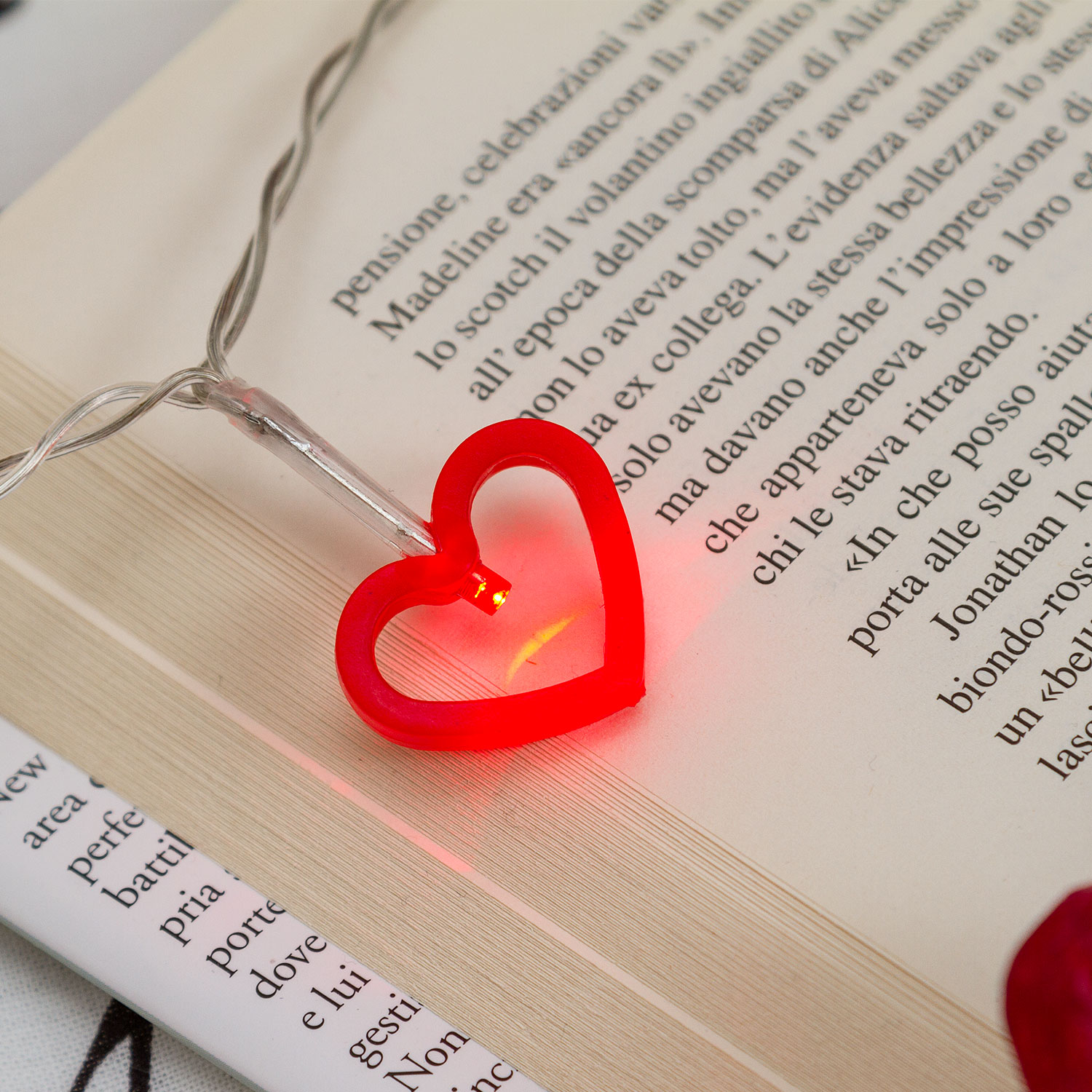 Guirnalda Led corazones rojos 2,85m 4 Guirnalda Led corazones rojos 2,85m 4