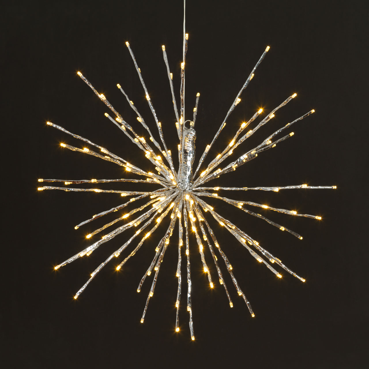 Silberner TWIGball, h 60 cm, 200 LEDs warmweiß 9 Silberner TWIGball, h 60 cm, 200 LEDs warmweiß 9